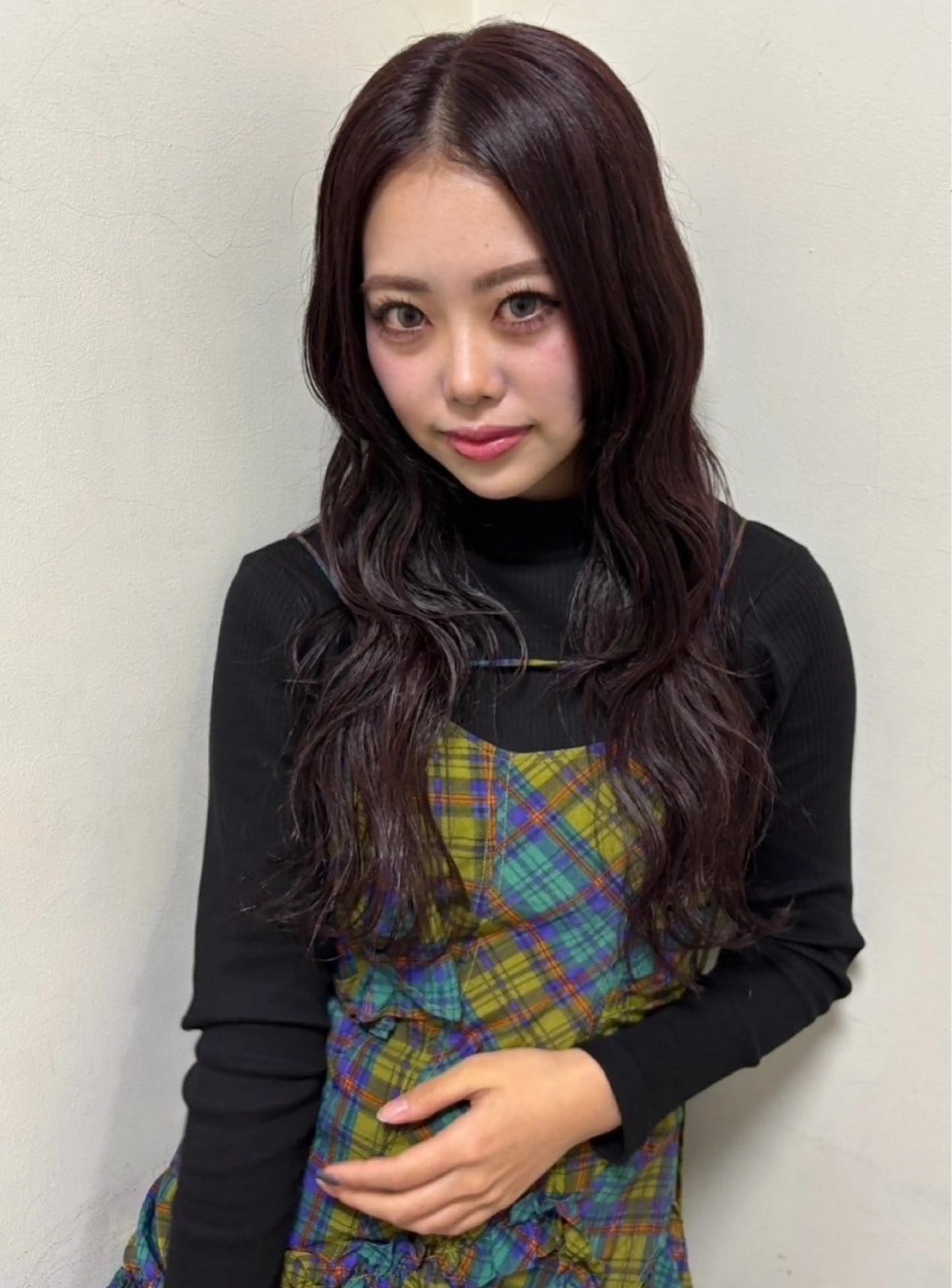 セミロング カット ヘアカラー トリートメント Yuuka/ w colorのヘアスタイル