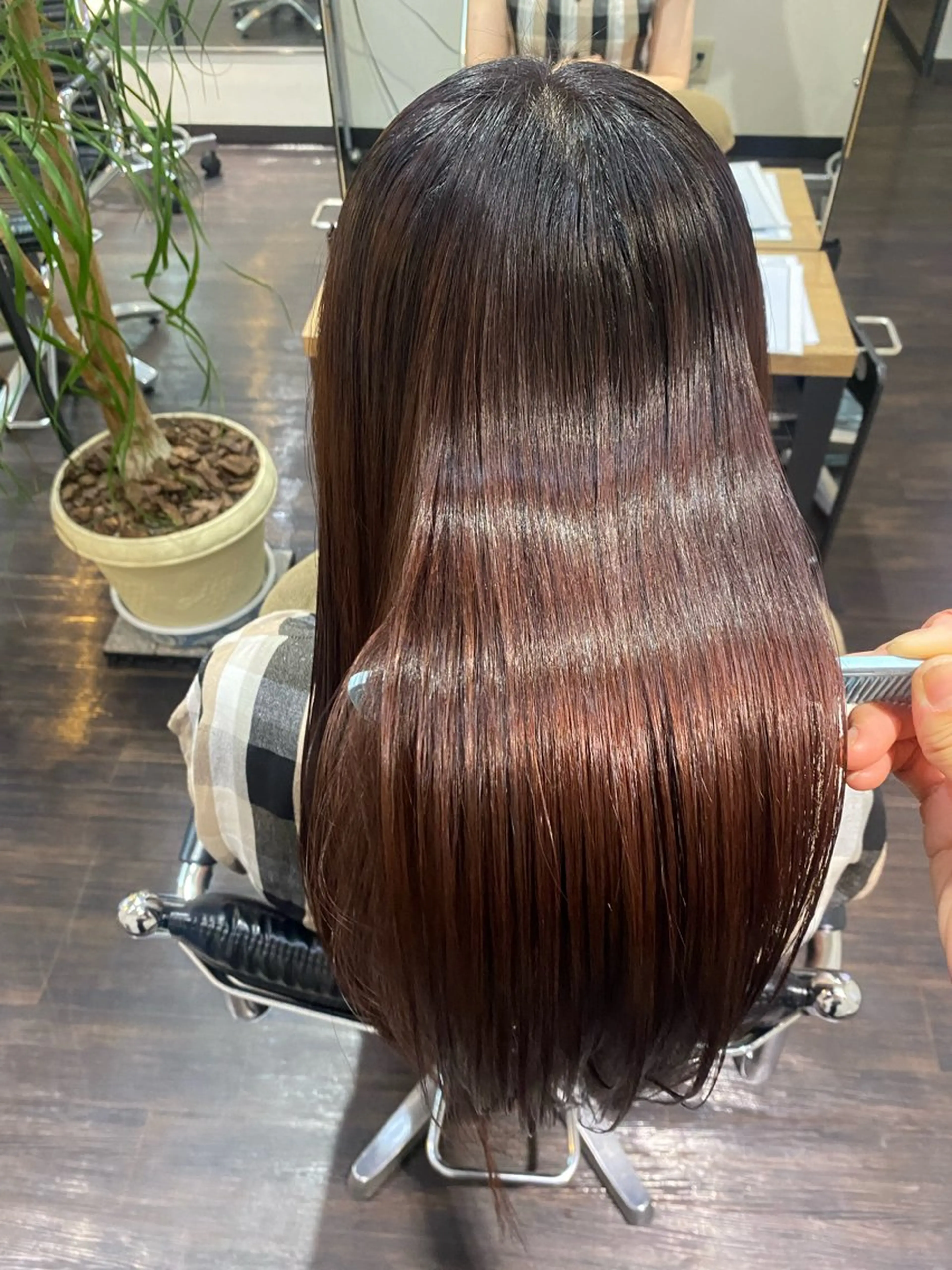 セミロング カラー カット ヘアカラー 美容室Limb所属・髪質改善/縮毛/小林 水葵のヘアスタイル