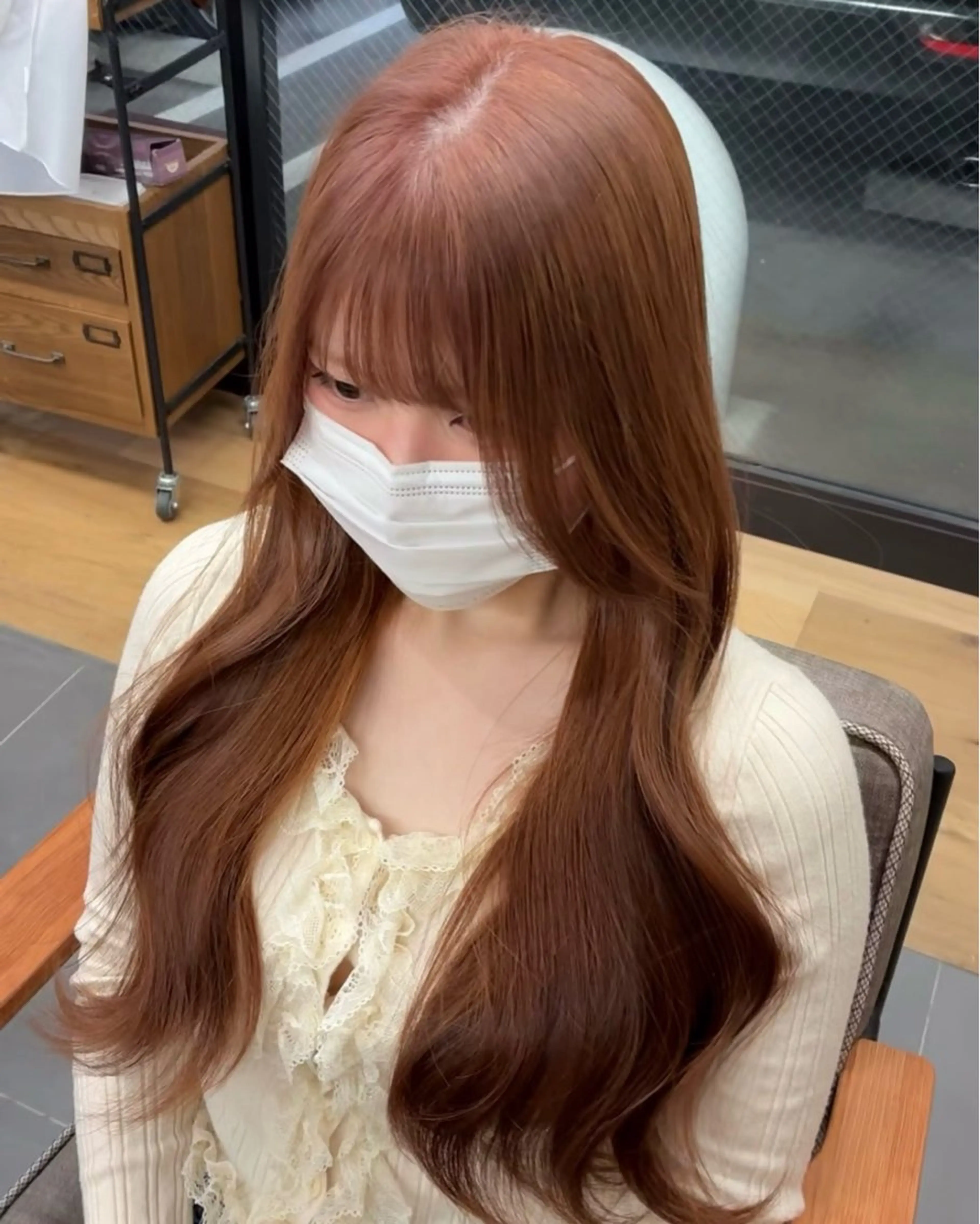 ロング ヘアカラー nanami🏷🤎 ふんわりカラーのヘアスタイル