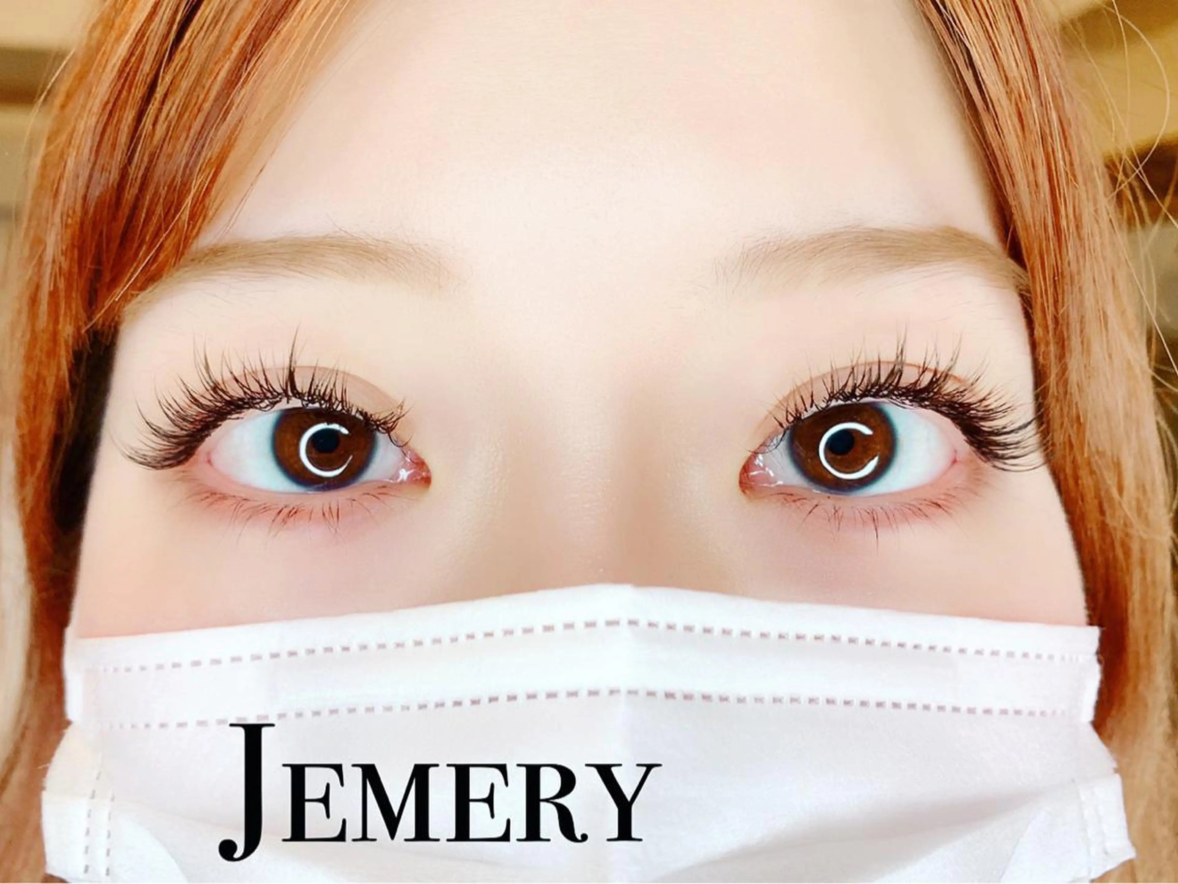 マツエク・マツパ 束感まつ毛 カラーマツエク フラットラッシュ マツエク 💎 Jemery 💎のマツエク・マツパデザイン