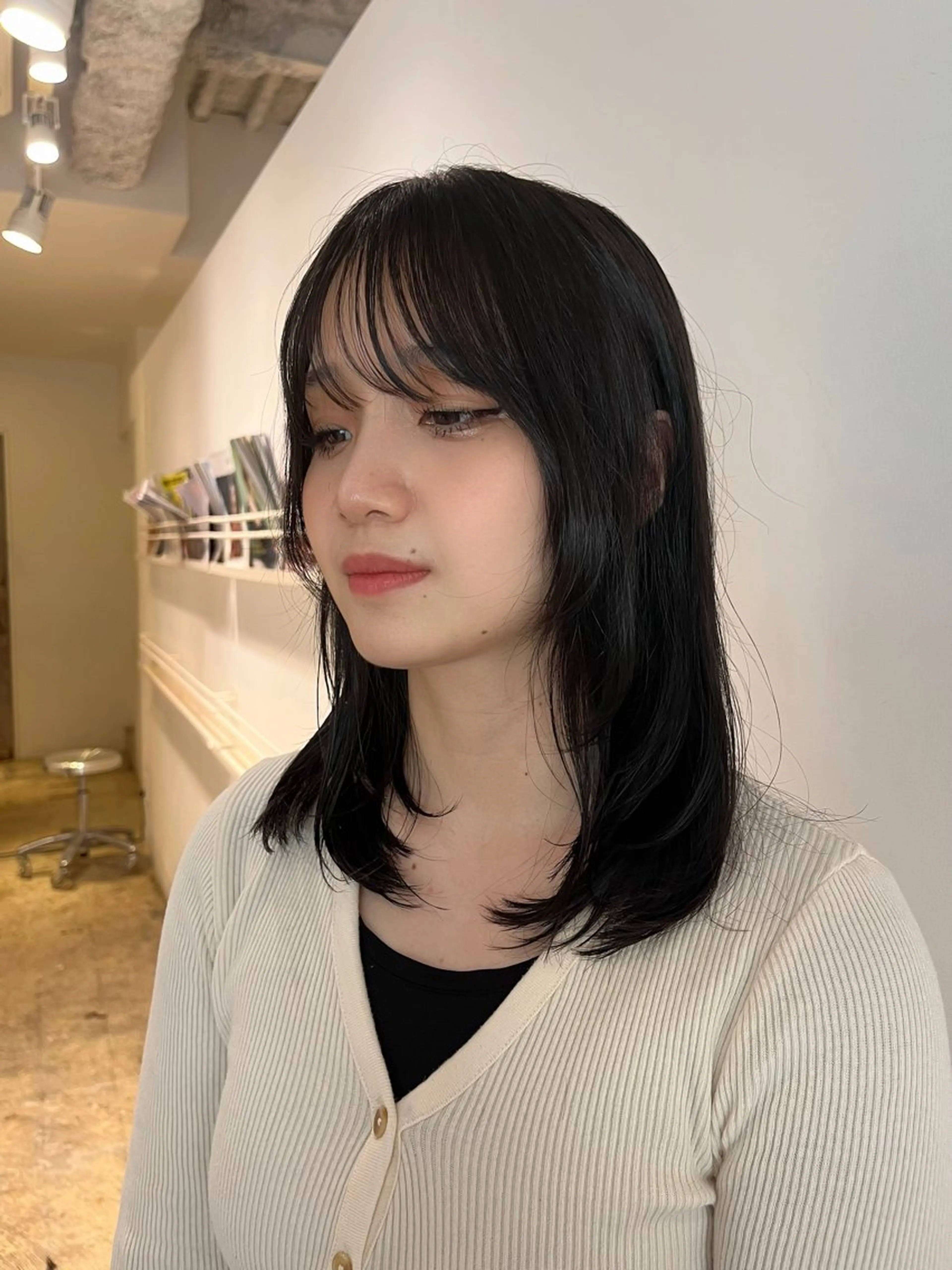 セミロング ヘアカラー ルナᯓ☆/ ブリーチモデル募集中のヘアスタイル