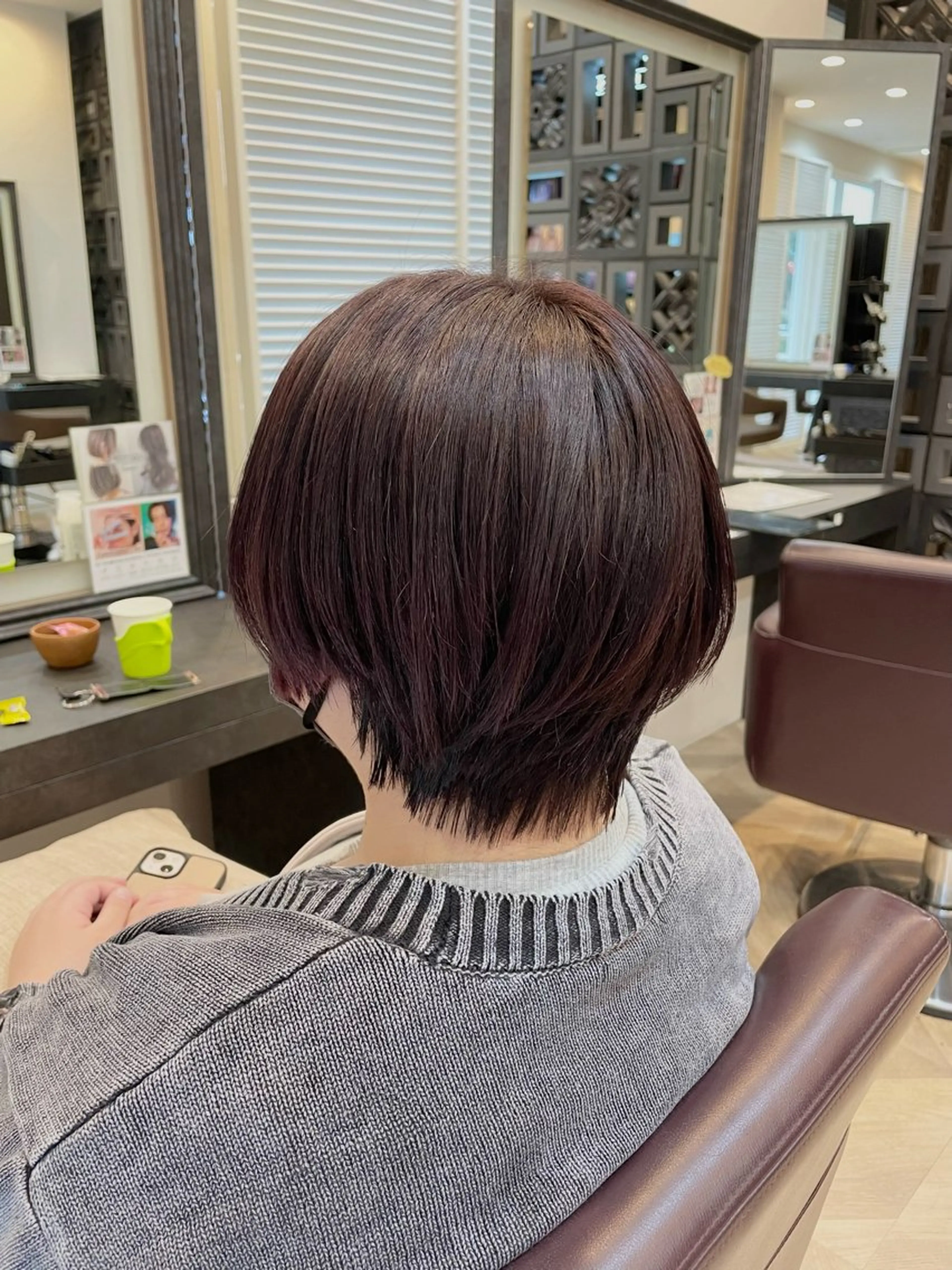 ショート カラー ブリーチカラー🤍 ききのヘアスタイル