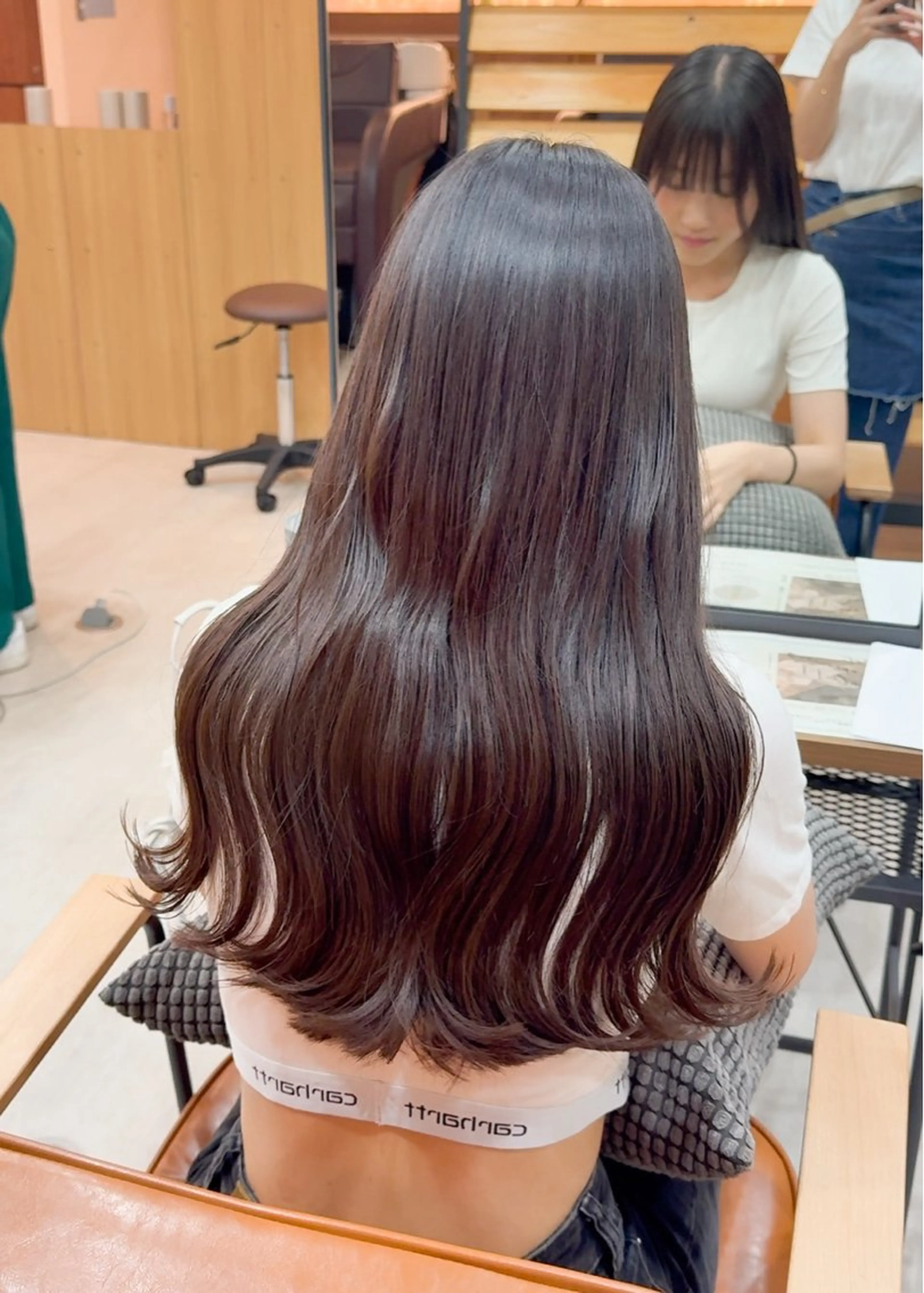 ロング カット ヘアカラー トリートメント yuzua/レイヤー /透明感/大人可愛いのヘアスタイル