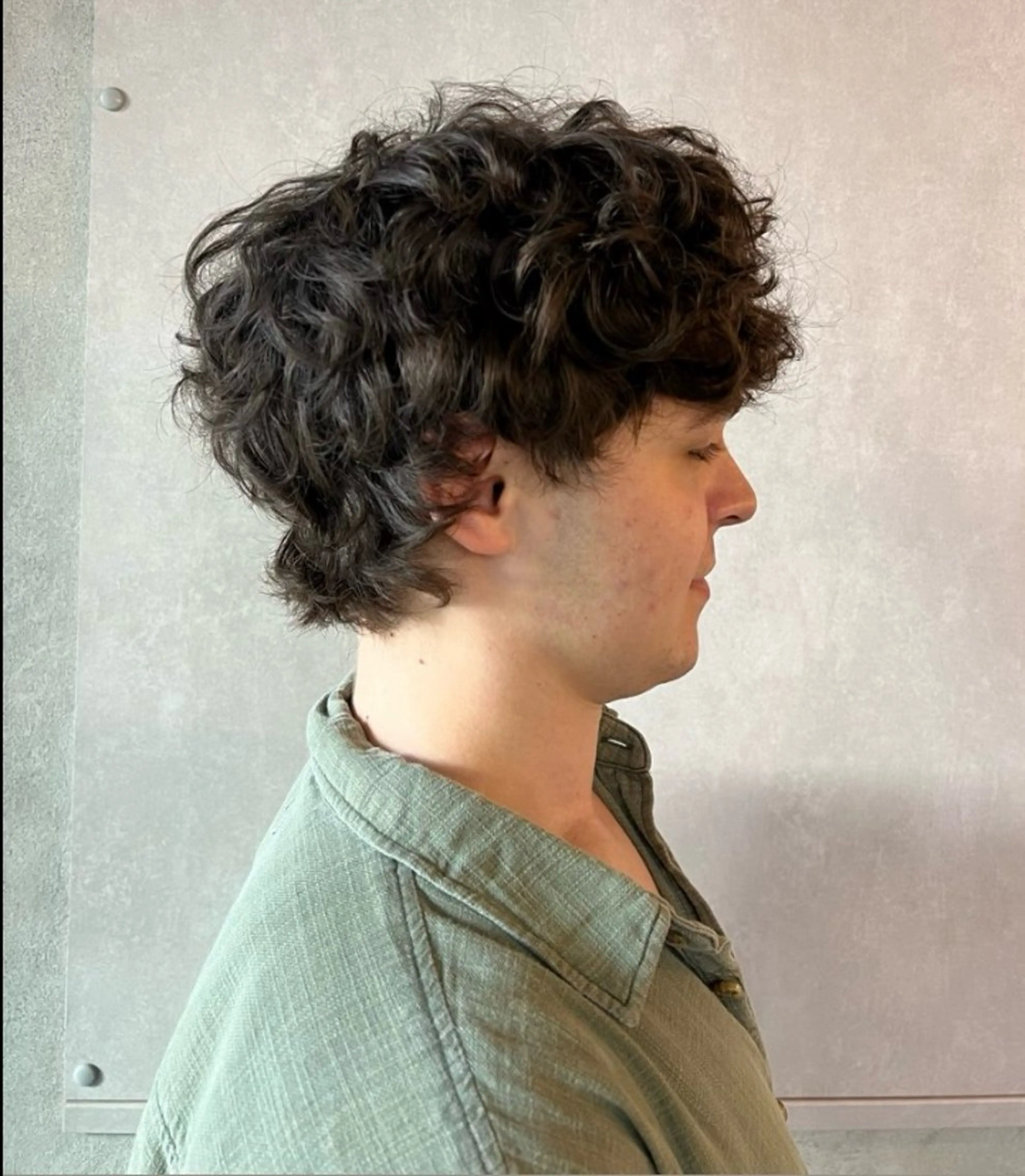 ショート パーマ メンズ メンズパーマ パーマ トリートメント ヘアセット みほ/髪質改善/ モード/ニュアンスのヘアスタイル