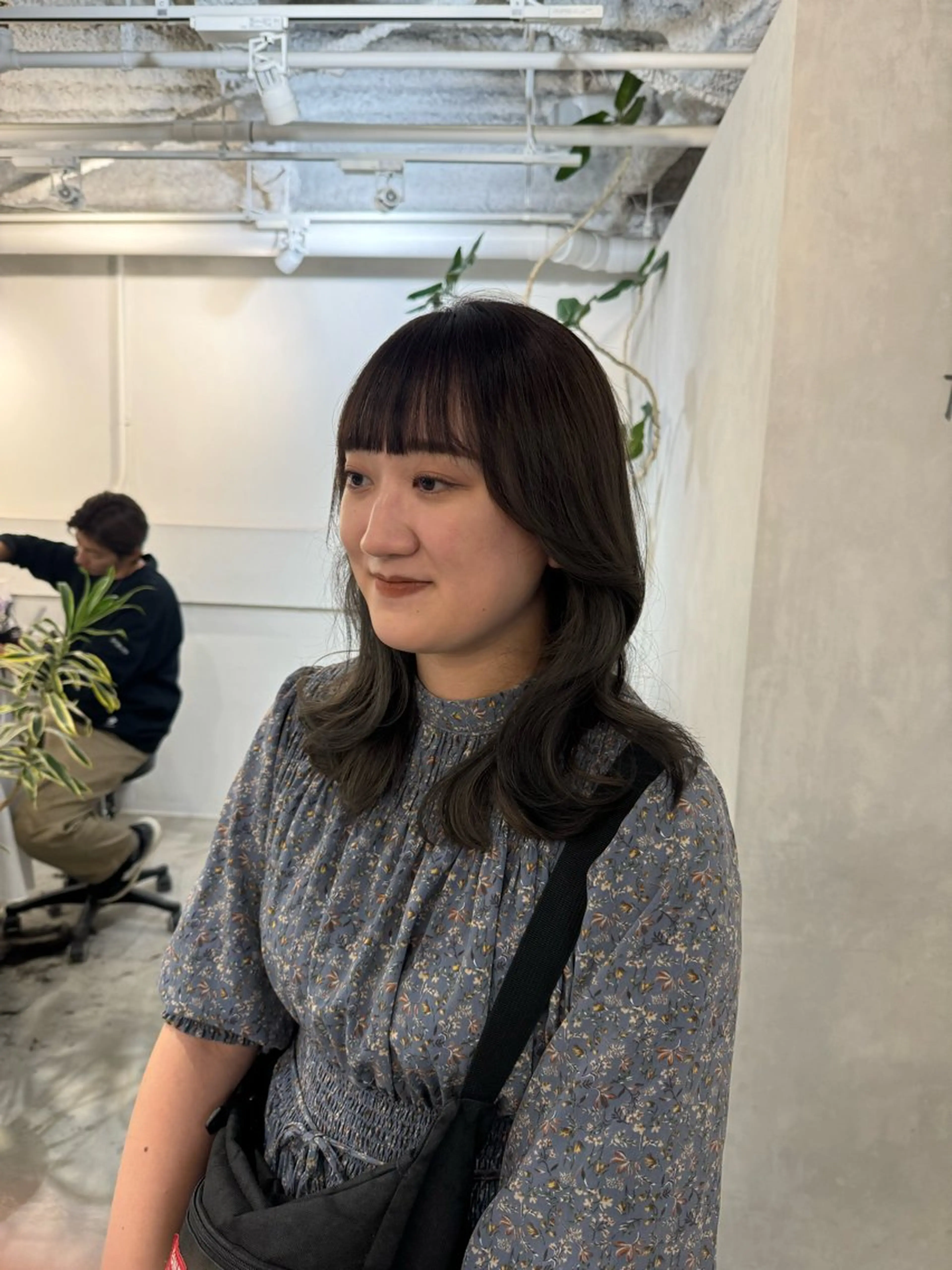 セミロング カット ヘアカラー トリートメント 顔周りcut・ご相談 ＝新宿しずく🇰🇷のヘアスタイル