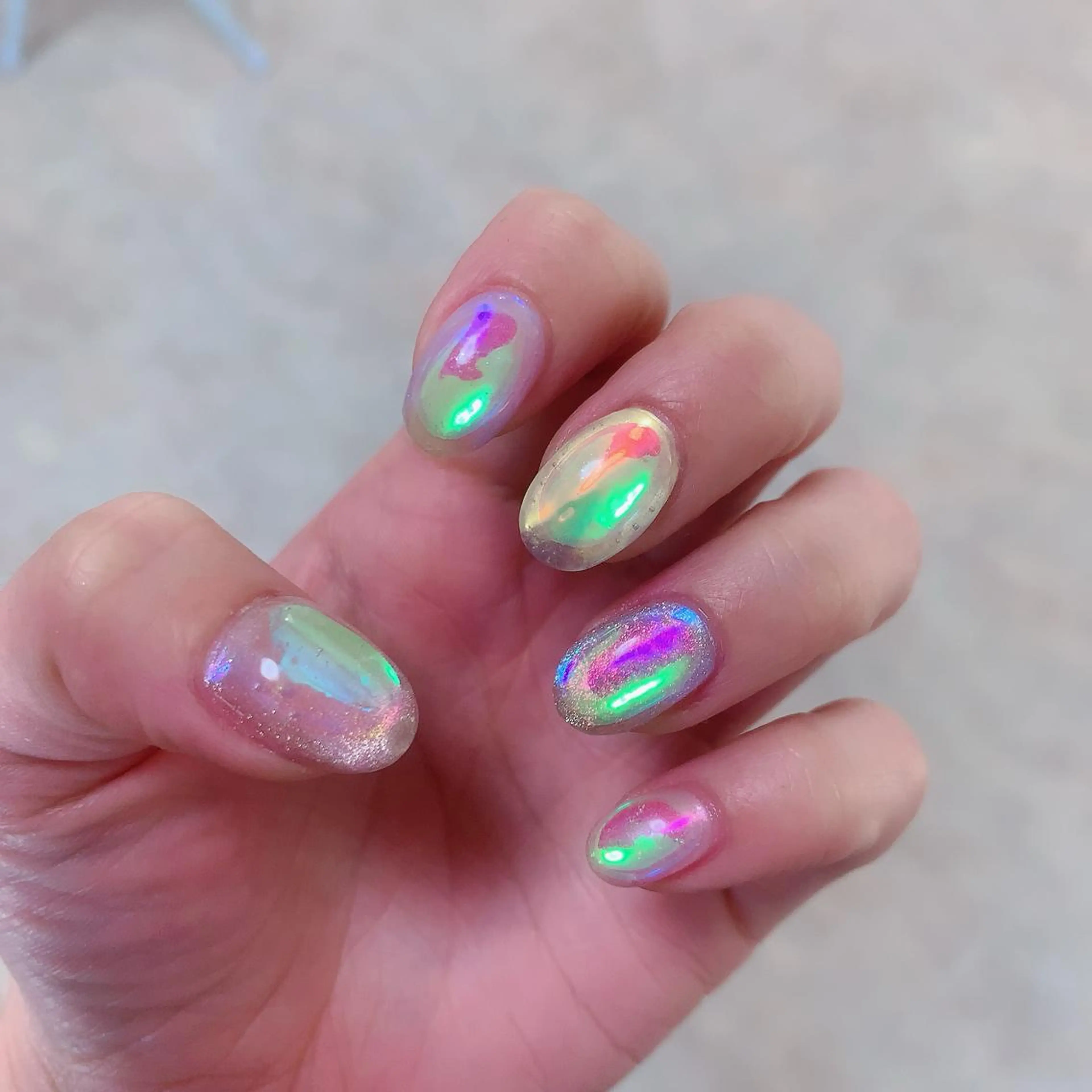 ネイル アートネイル オーロラネイル Mellow Nailのネイルデザイン