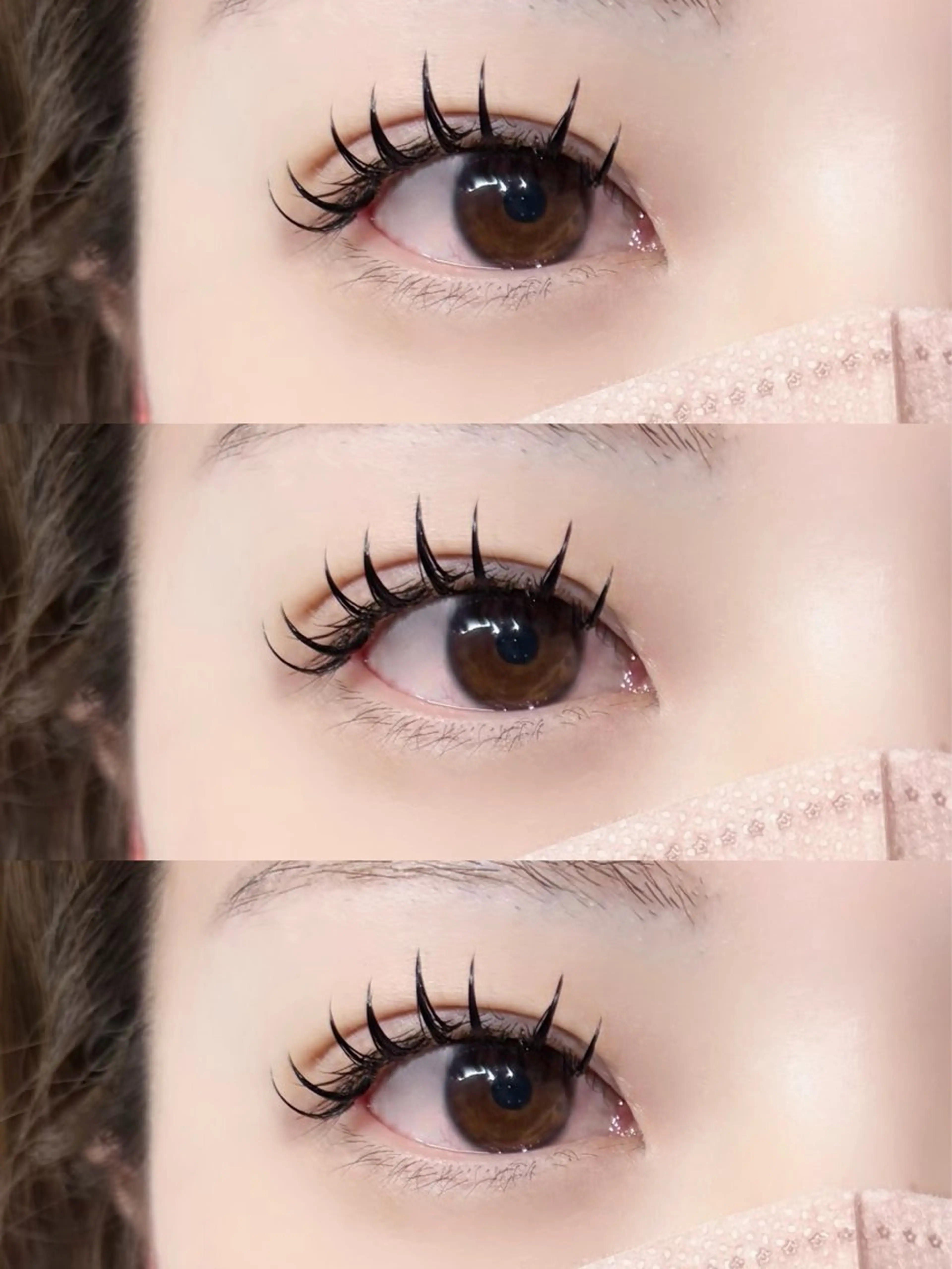 マツエク・マツパ 束感まつ毛 フラットラッシュ sol cocoroの眉毛・アイブロウイメージ