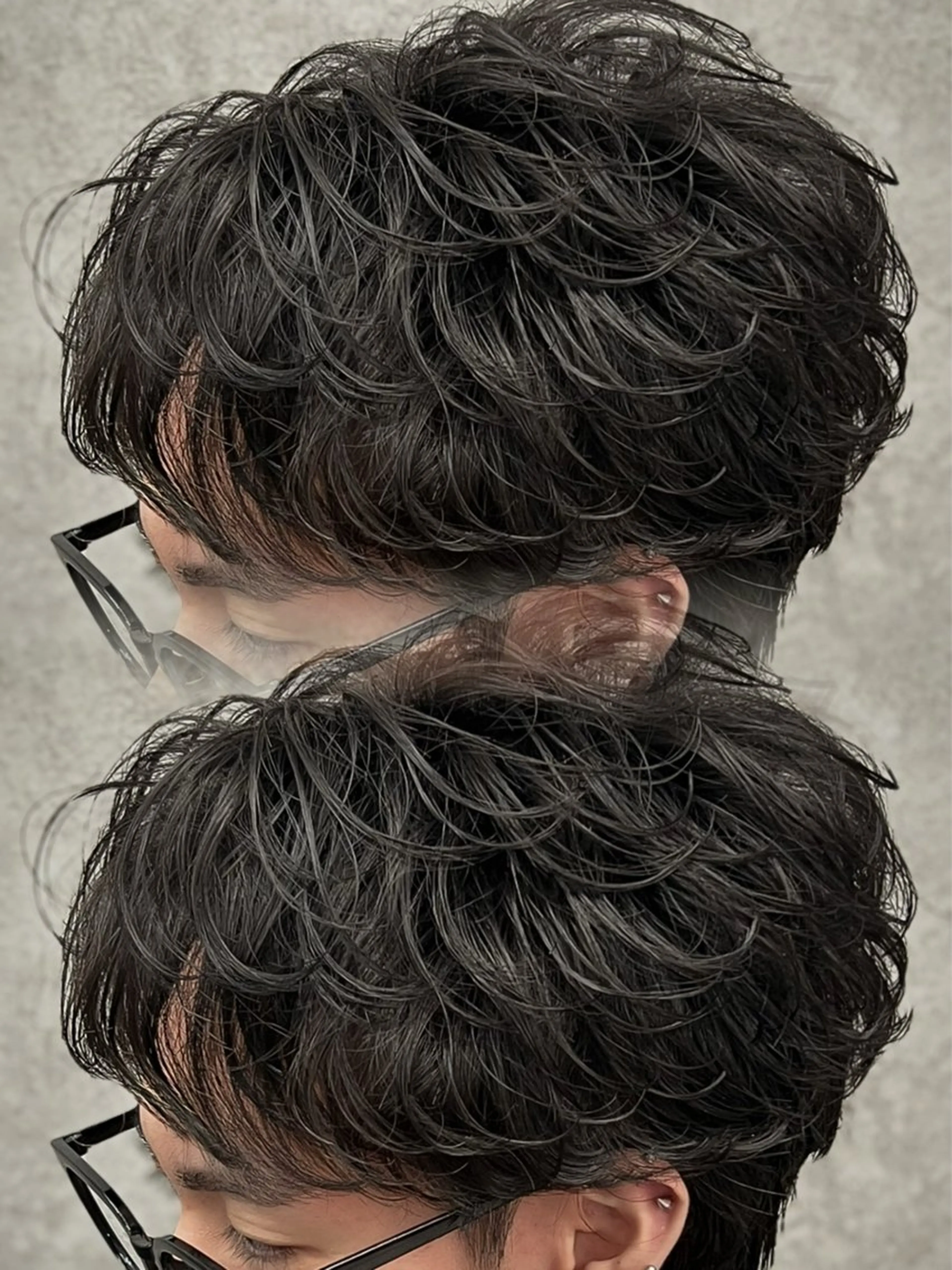 ショート パーマ メンズ フェザーパーマ メンズパーマ ショートヘア カット パーマ メンズウルフ特化🐺 🔥長山耕大🔥のヘアスタイル