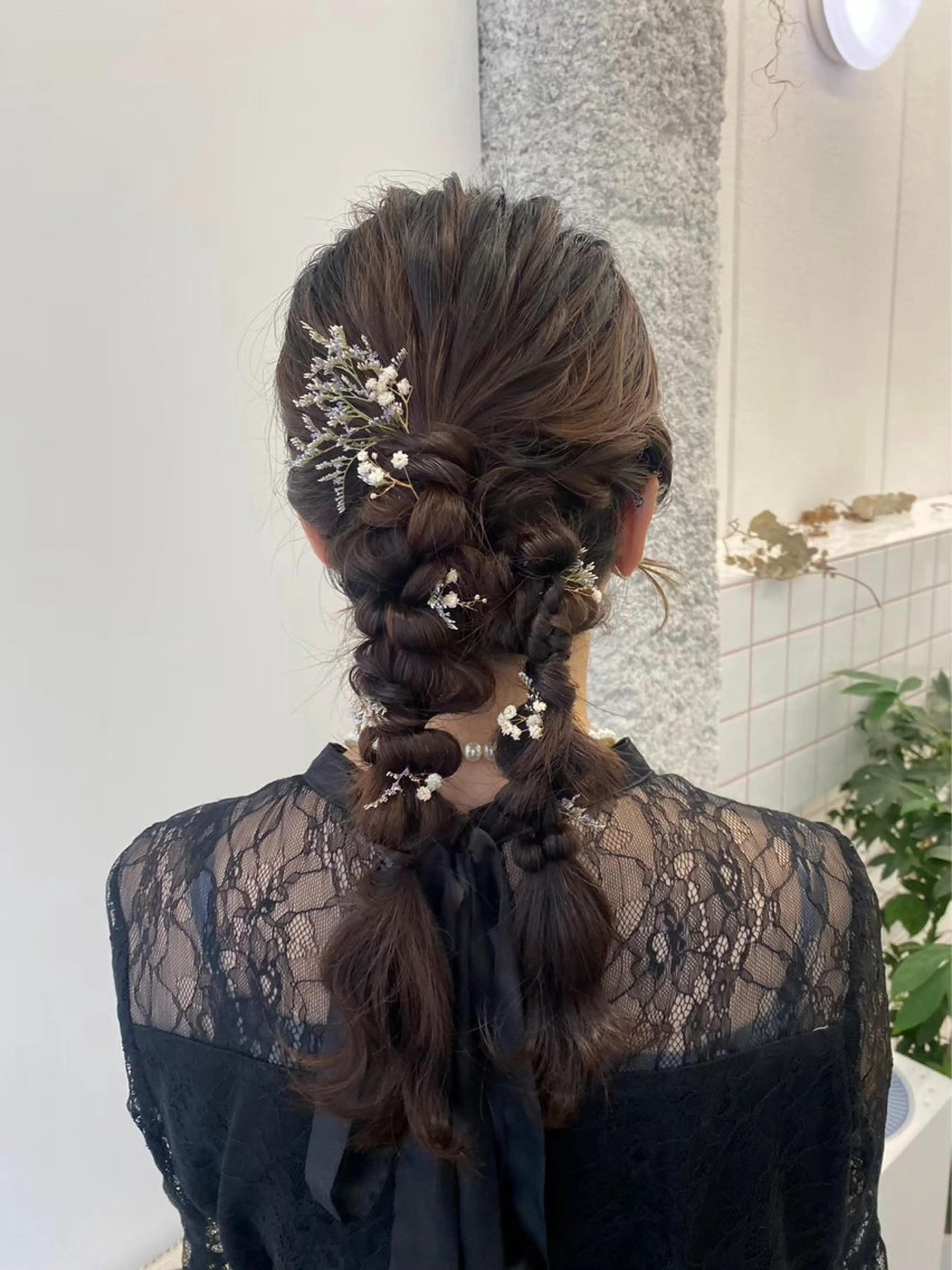 𓈒ㅤׂ 𝜗𝜚結婚式お呼ばれヘアアレンジ.⋆𝜗𝜚飾り付け(リボン・ヘアピン)お持ち込み可能𓂃🎀𓈒𓏸の写真