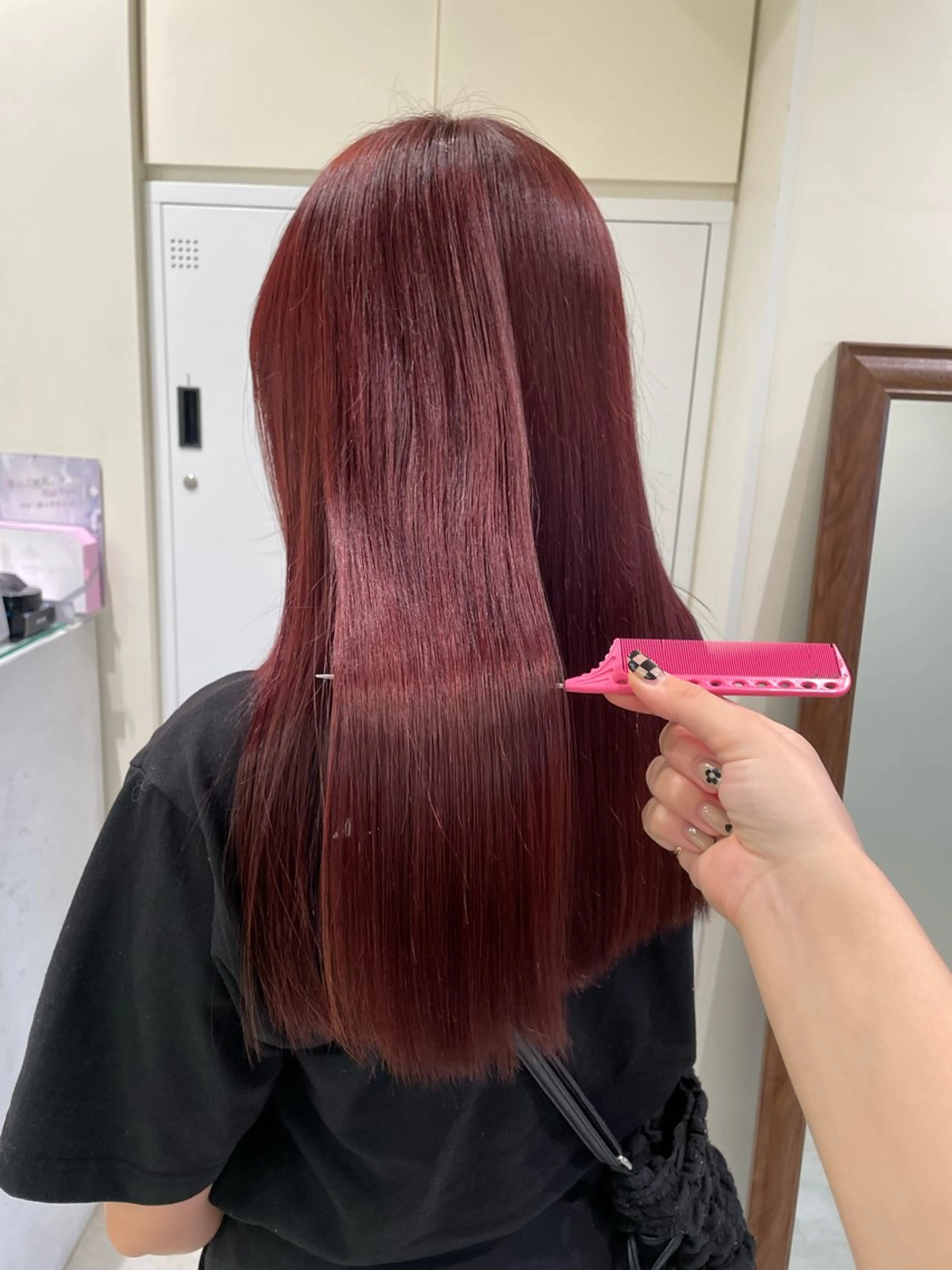 ロング カラー ブリーチ ボブ/インナーカラー /眉毛/Miyuのヘアスタイル