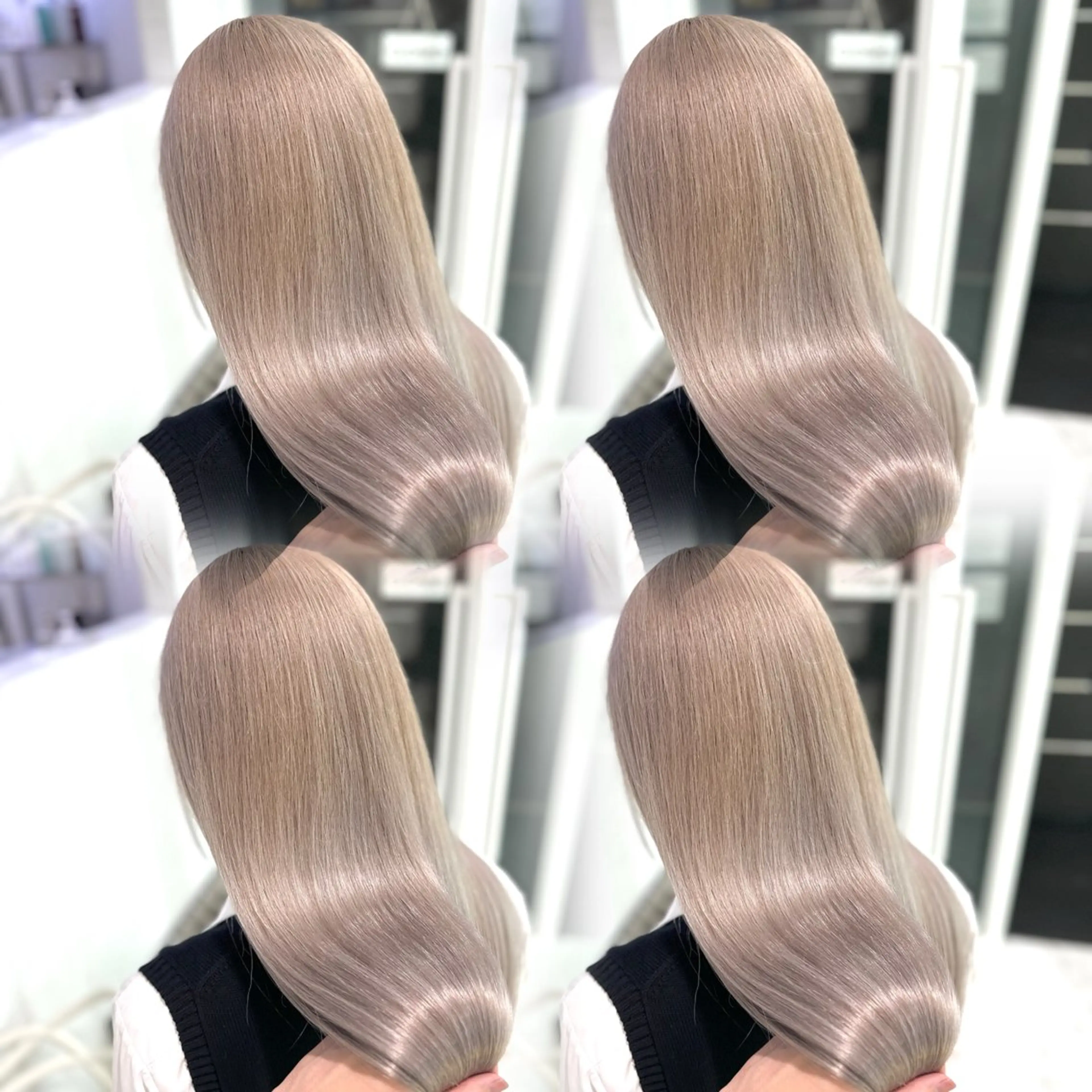 【ミニモ学割】🤍ハイトーントリプルカラー（ケアブリーチ2回＋カラー）＋オリジナルトリートメント🤍の写真