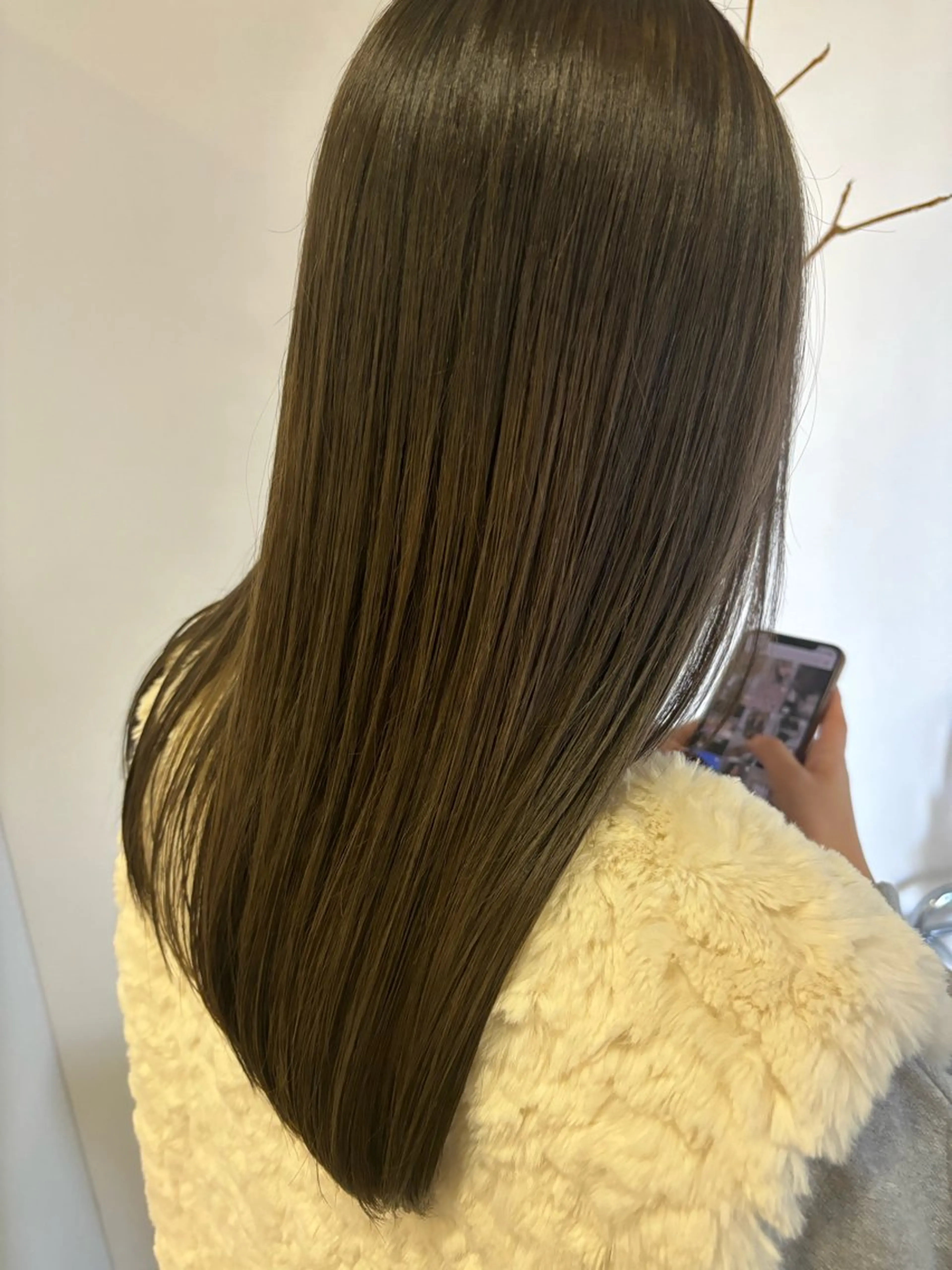 セミロング カラー ブリーチ 透明感カラー ダブルカラー ブリーチなしカラー カット ヘアカラー トリートメント 名駅/sHiHo/透 明感カラー✨🎀/のヘアスタイル