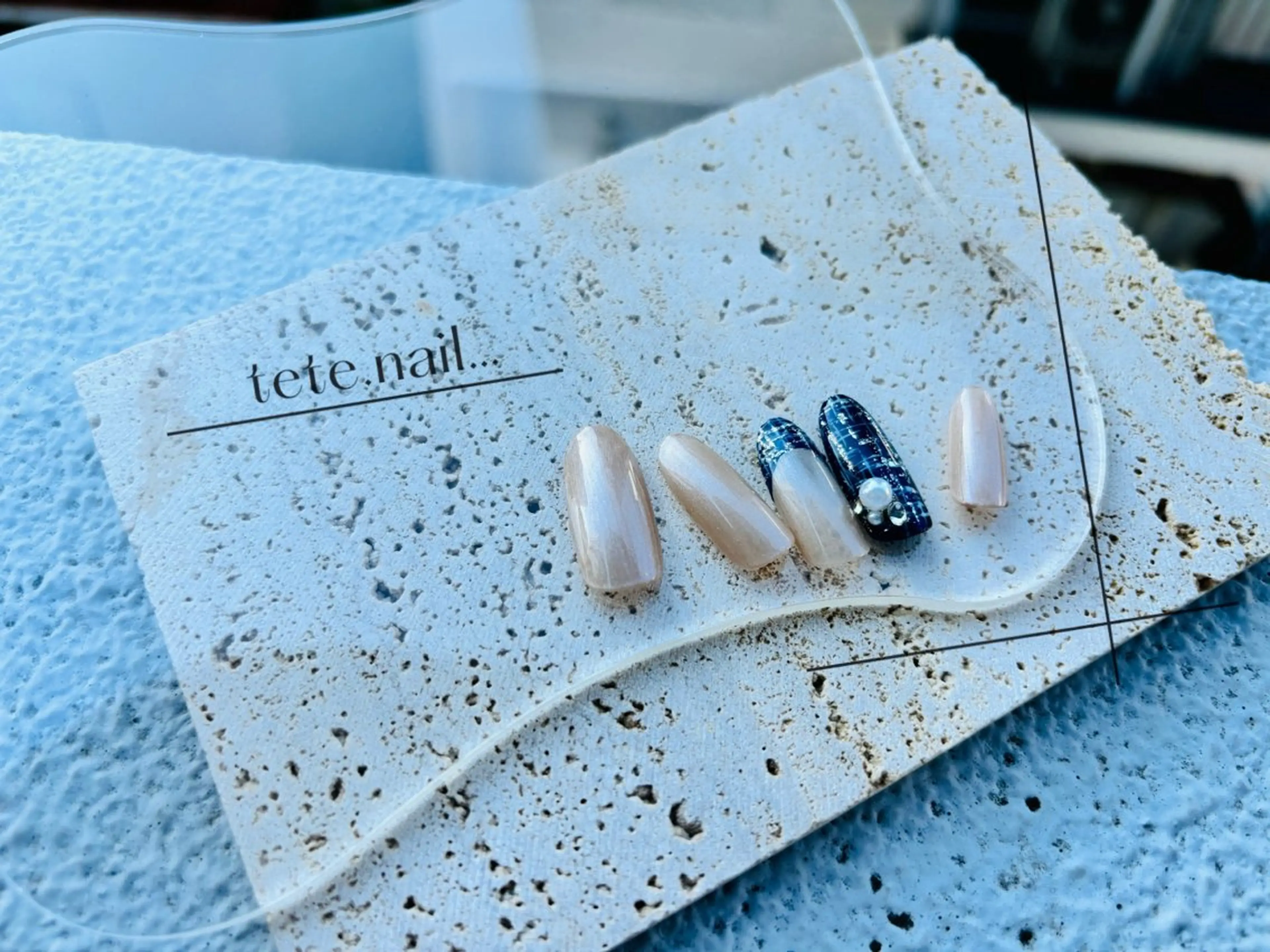 セミロング ハンドネイル tete. nailのネイルデザイン