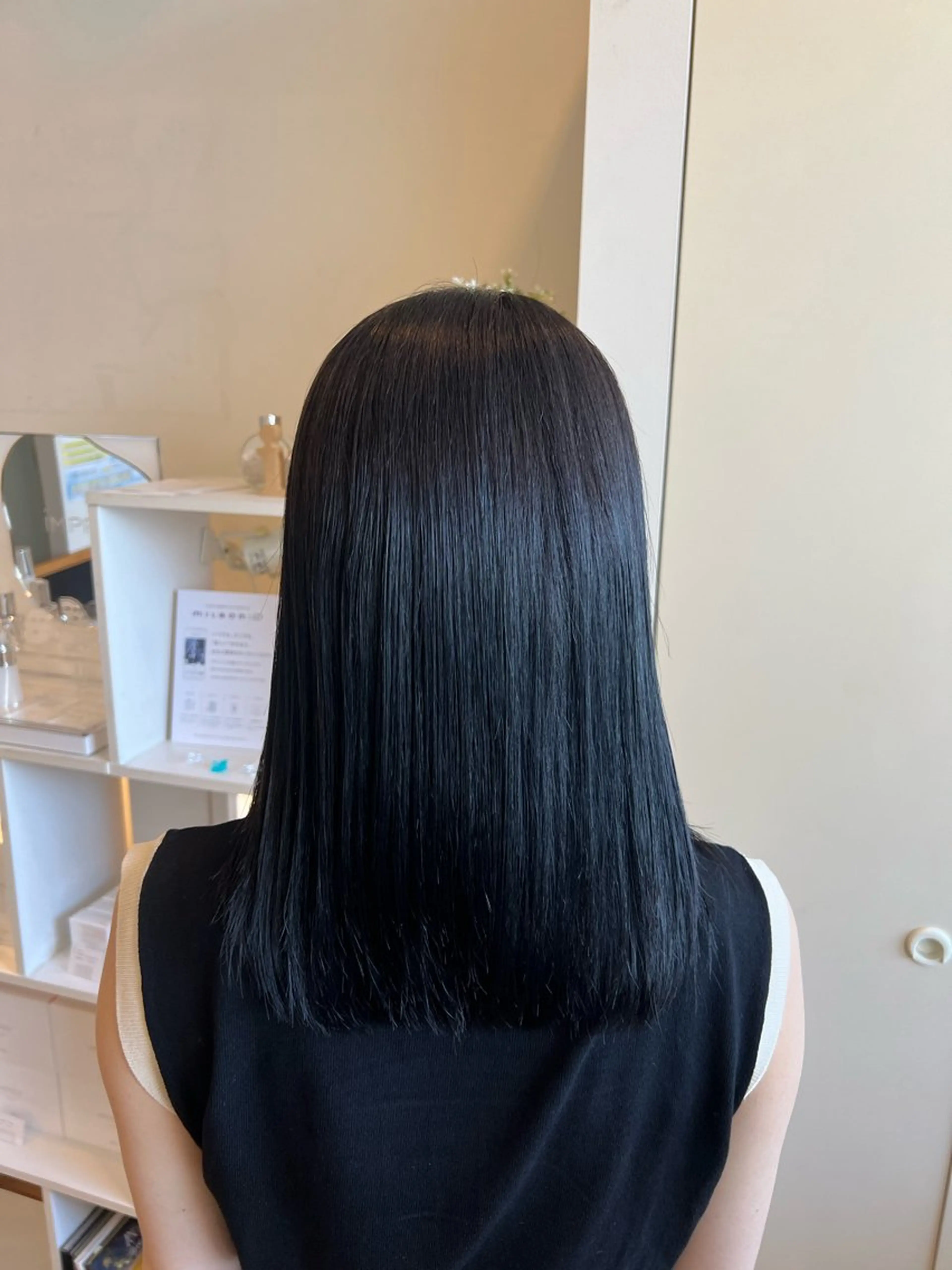 セミロング カラー ヘアカラー 竹添 有梨沙のヘアスタイル