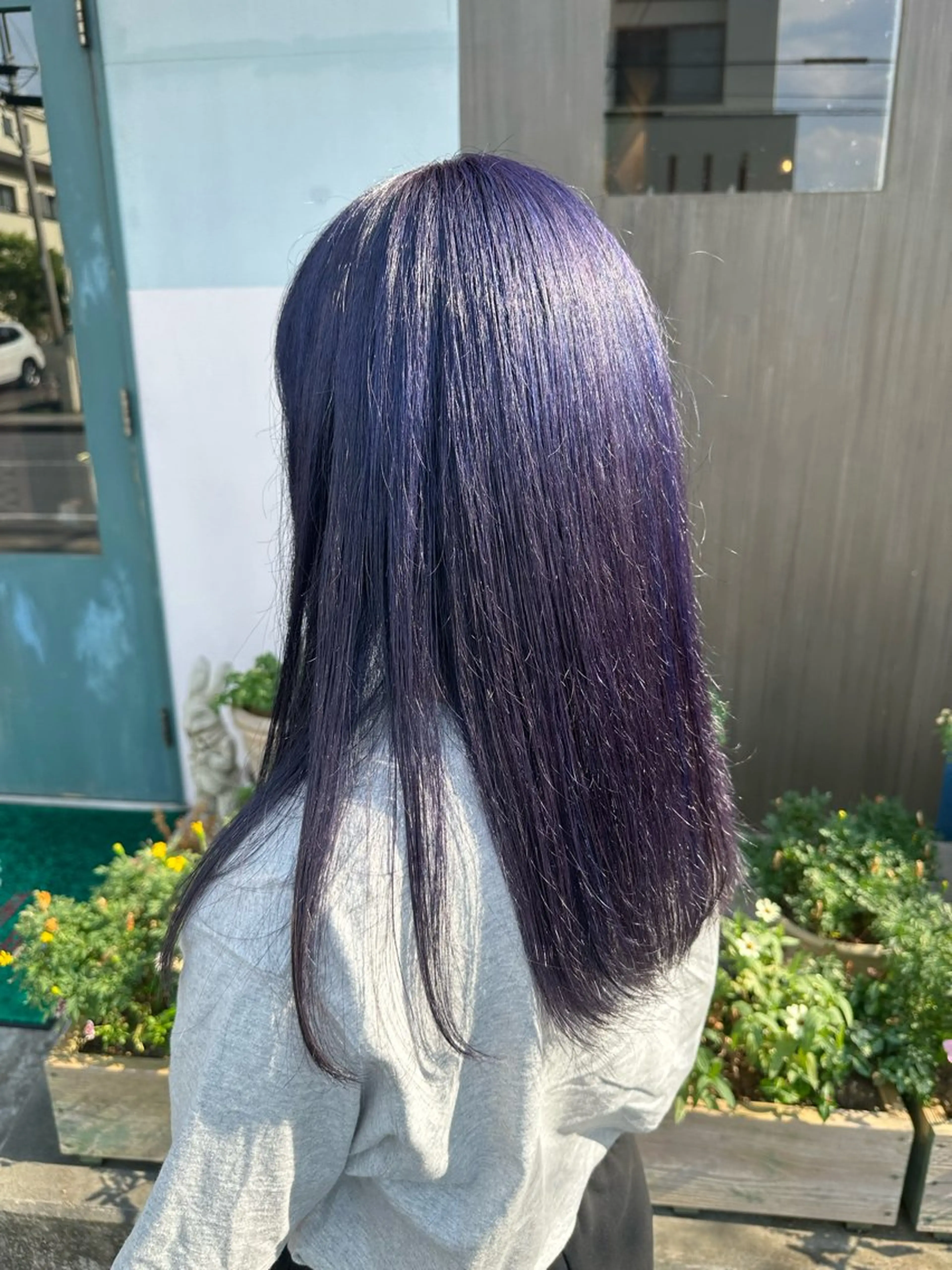 ロング パープルカラー echelle🦋 【似合わせ】さくらのヘアスタイル