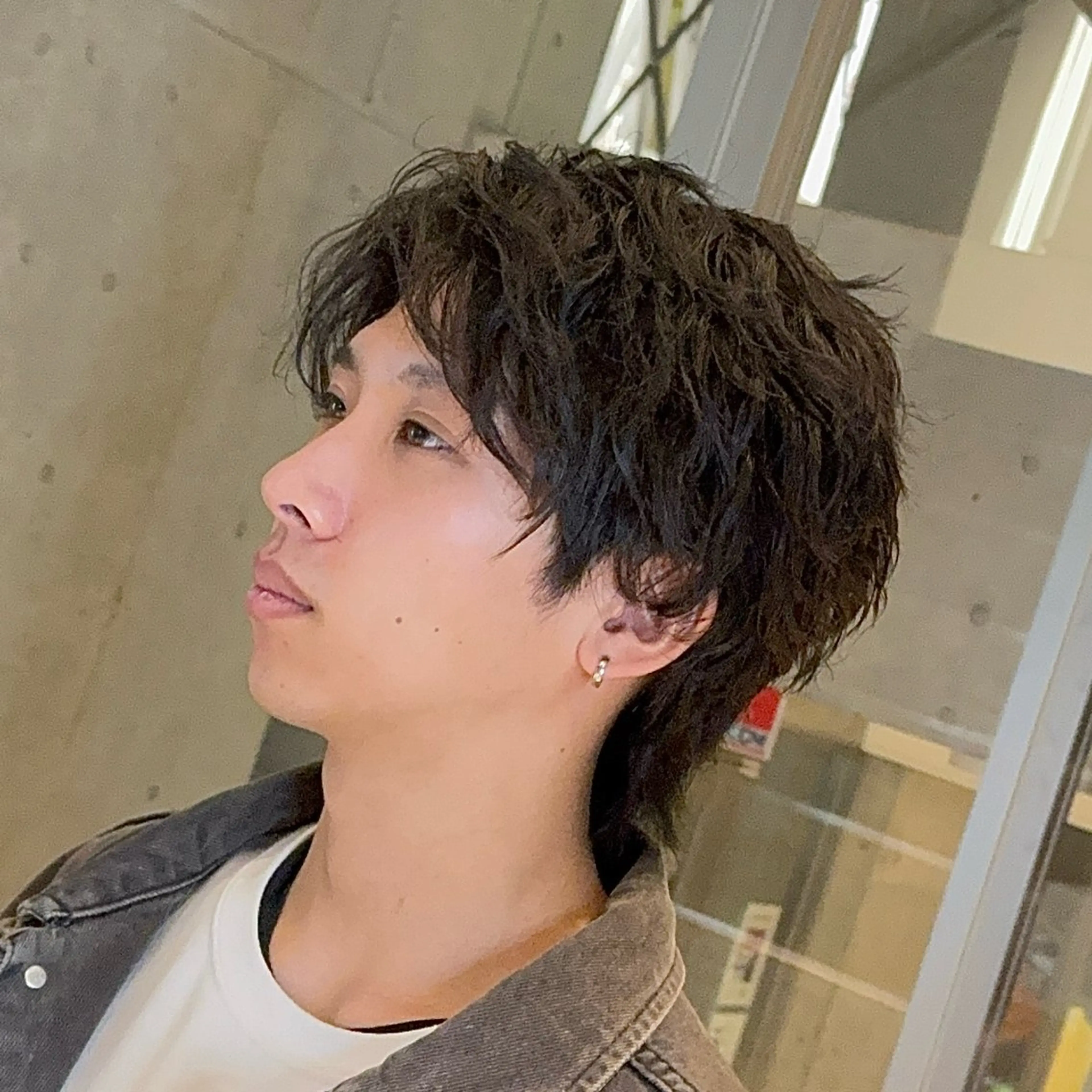 メンズ マッシュウルフ マッシュ メンズパーマ メンズウルフカット ウルフカット カット アニメオタク美容師/ メンズ特化/僚汰のヘアスタイル