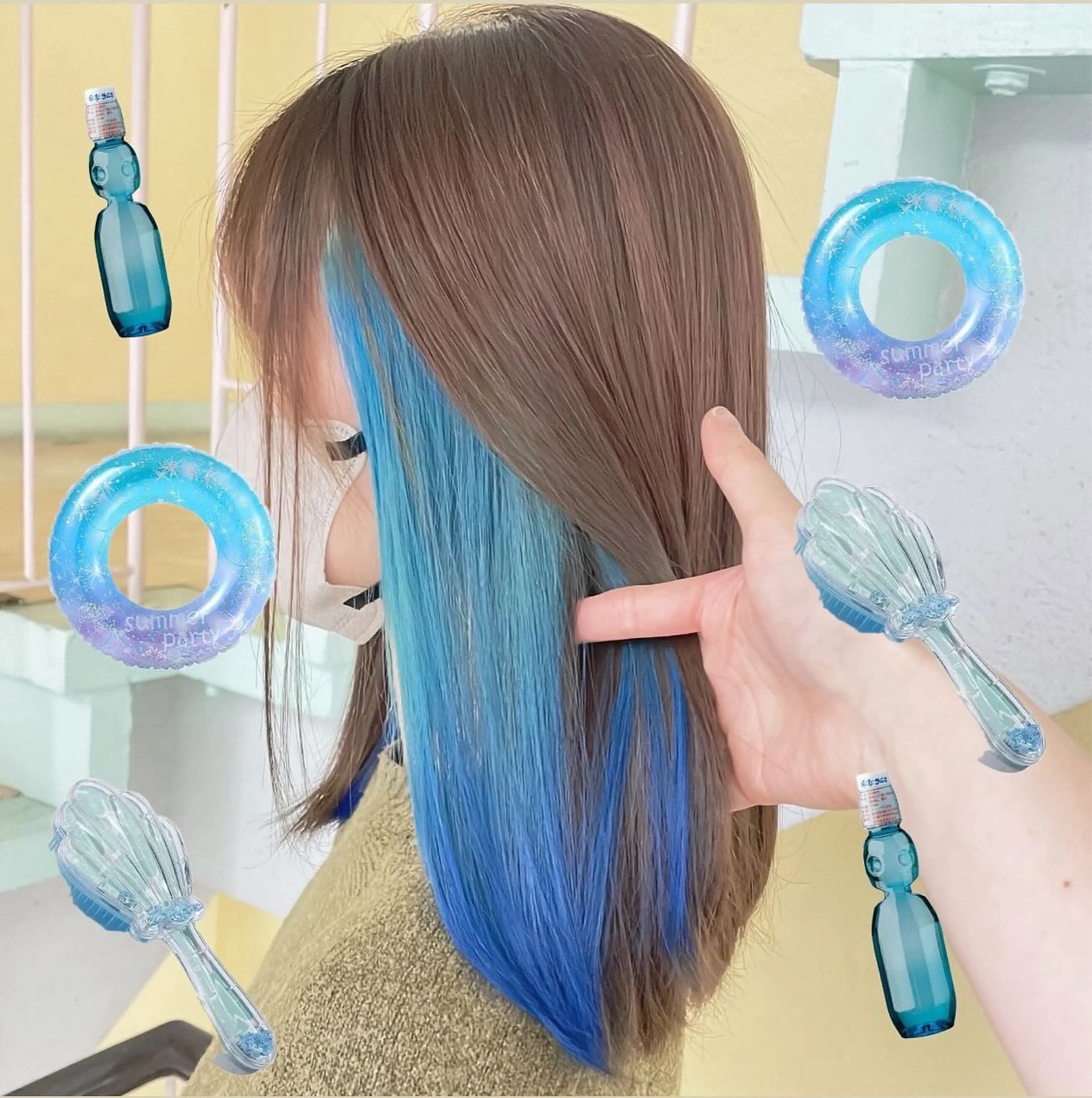 カラー ヘアカラー トリートメント 渋谷:インナーカラー ／🍒エリカ🍒のヘアスタイル