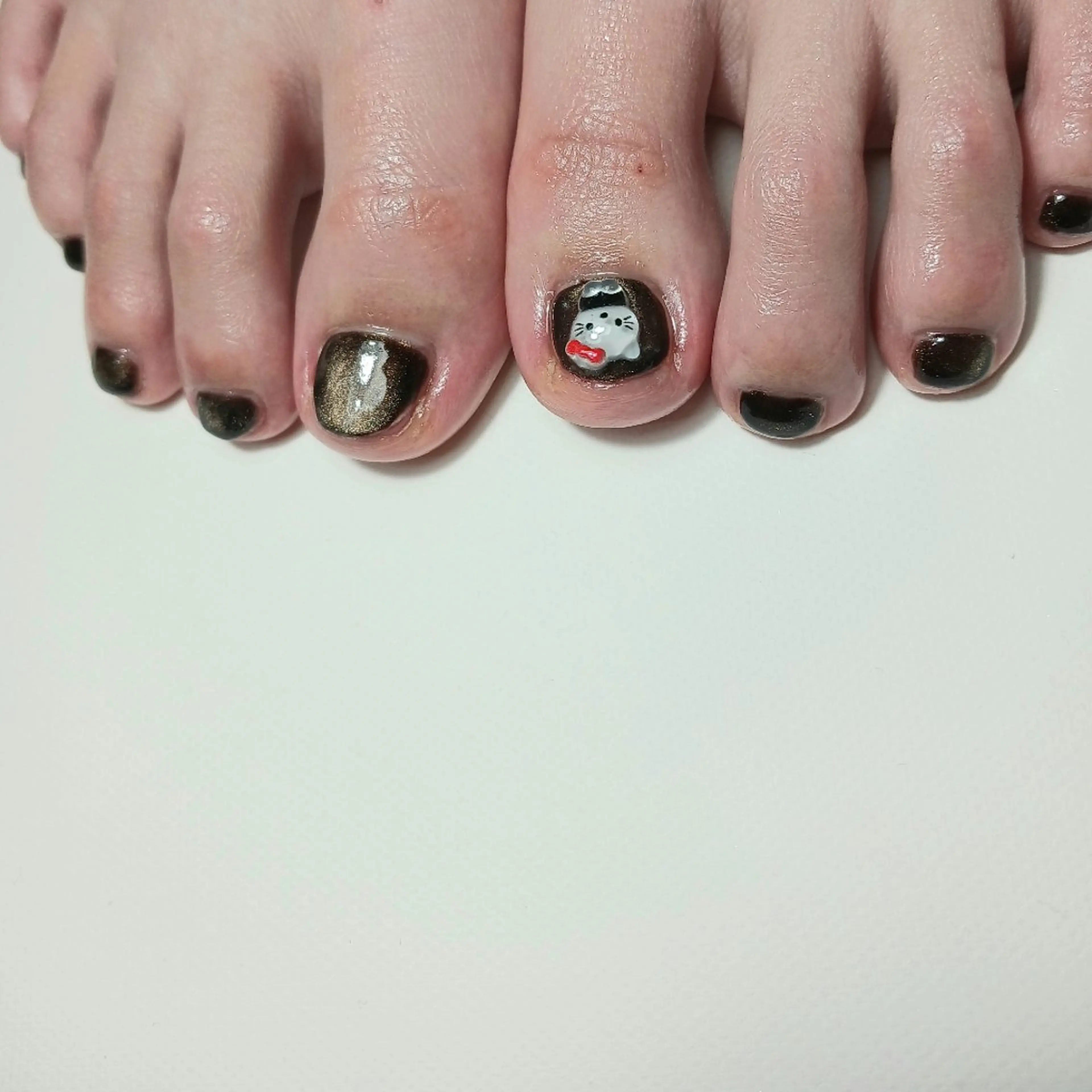 ネイル アートネイル フットネイル ジェルネイル マグネットネイル 持ち込み フットネイル owlnail /持込みデザイン専門のネイルデザイン