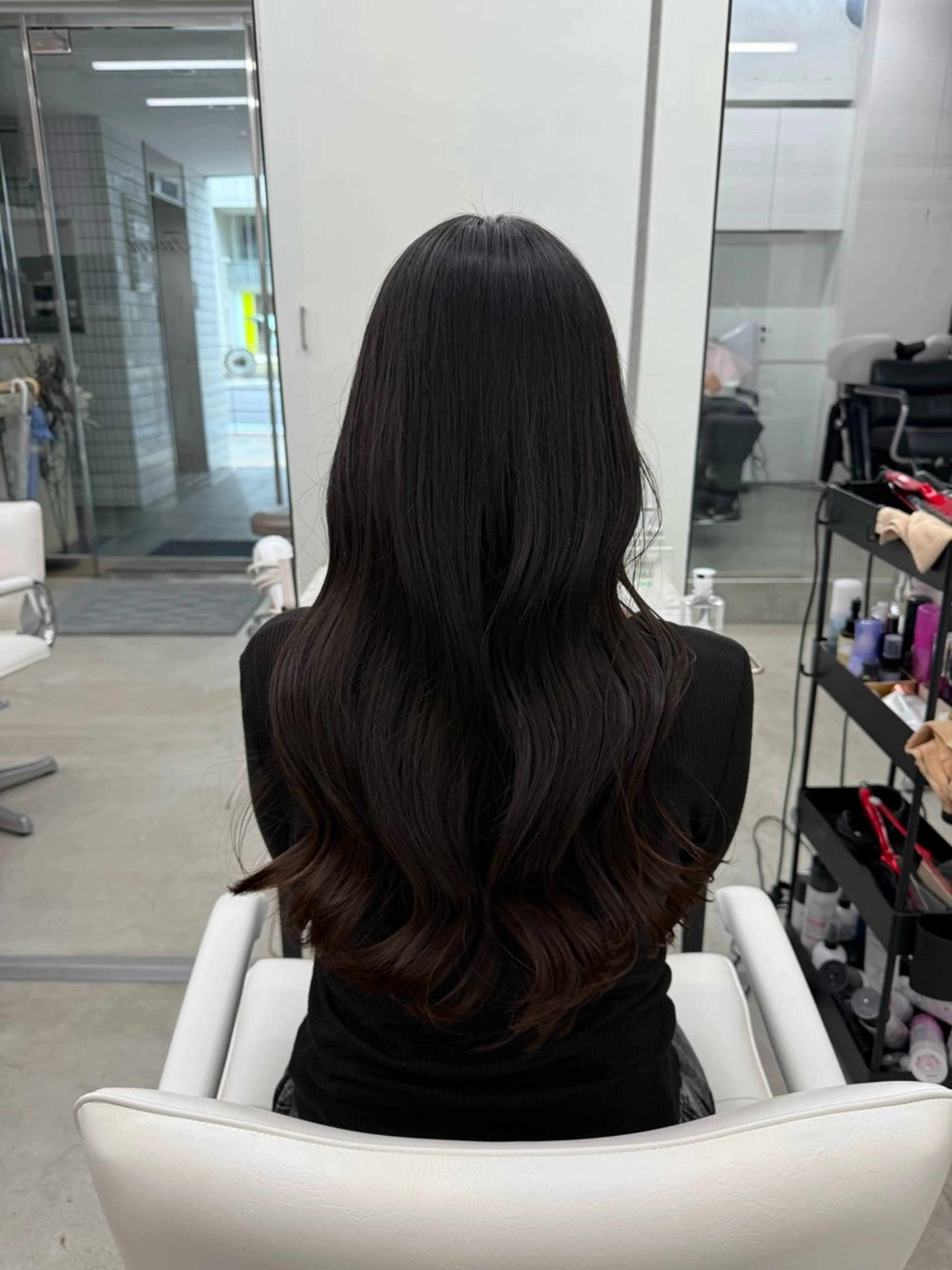 ロング カット ヘアカラー トリートメント 今園 桃愛のヘアスタイル