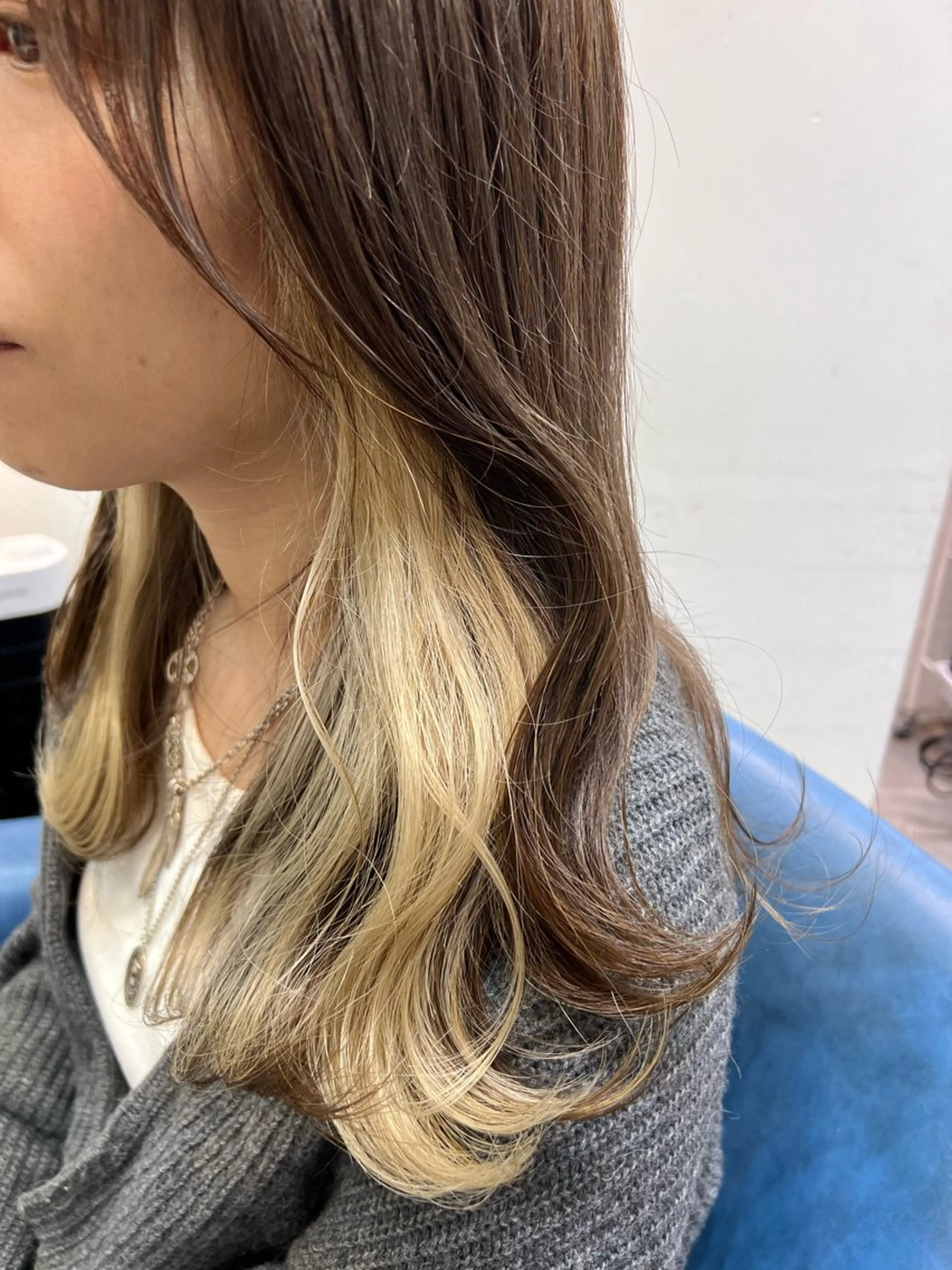 セミロング カラー ヘアカラー メンズパーマ/ エクステ🌞セナのヘアスタイル