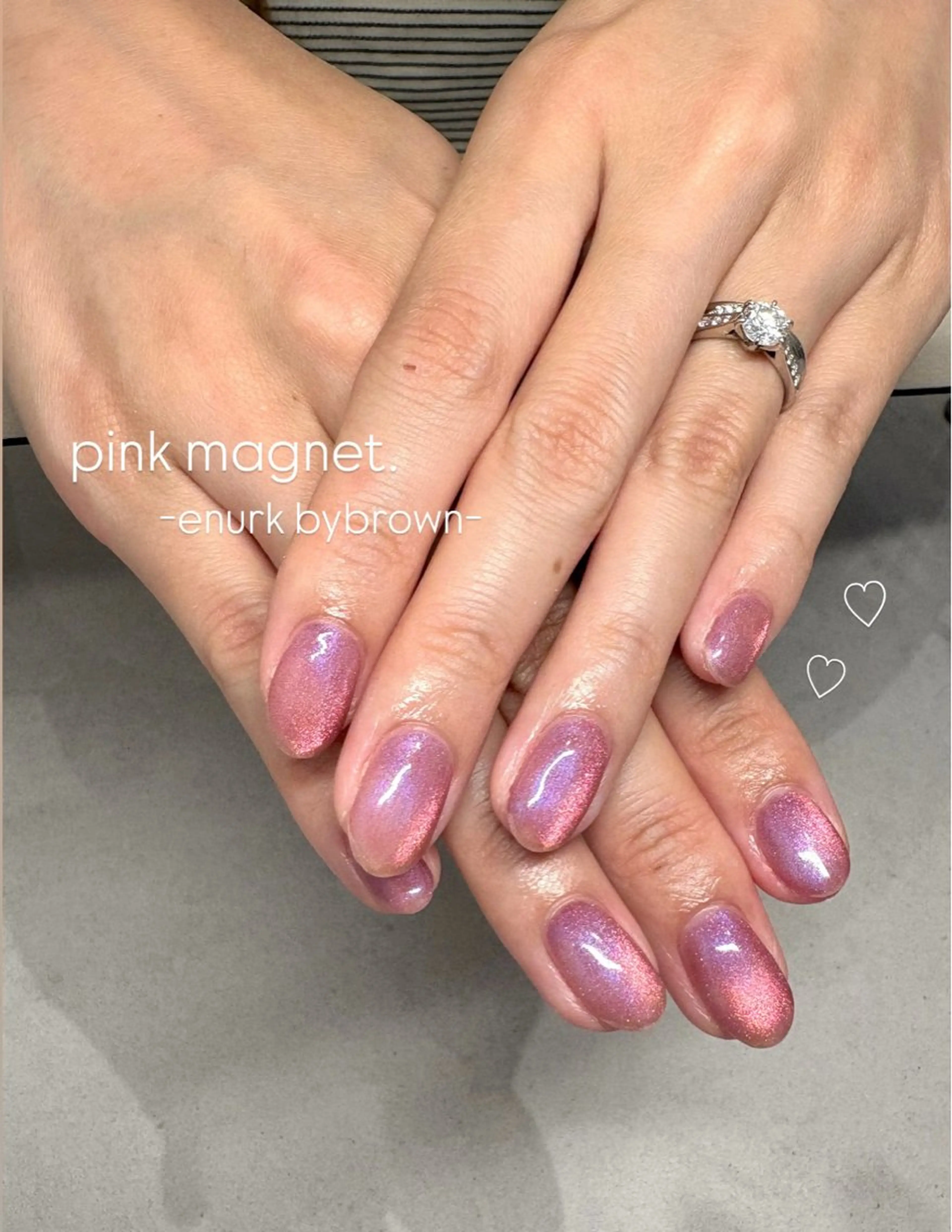 ネイル マグネットネイル マグネットワンカラー ワンカラーネイル シンプルネイル ハンドネイル enurk店 🍋 M I K U  *のその他イメージ