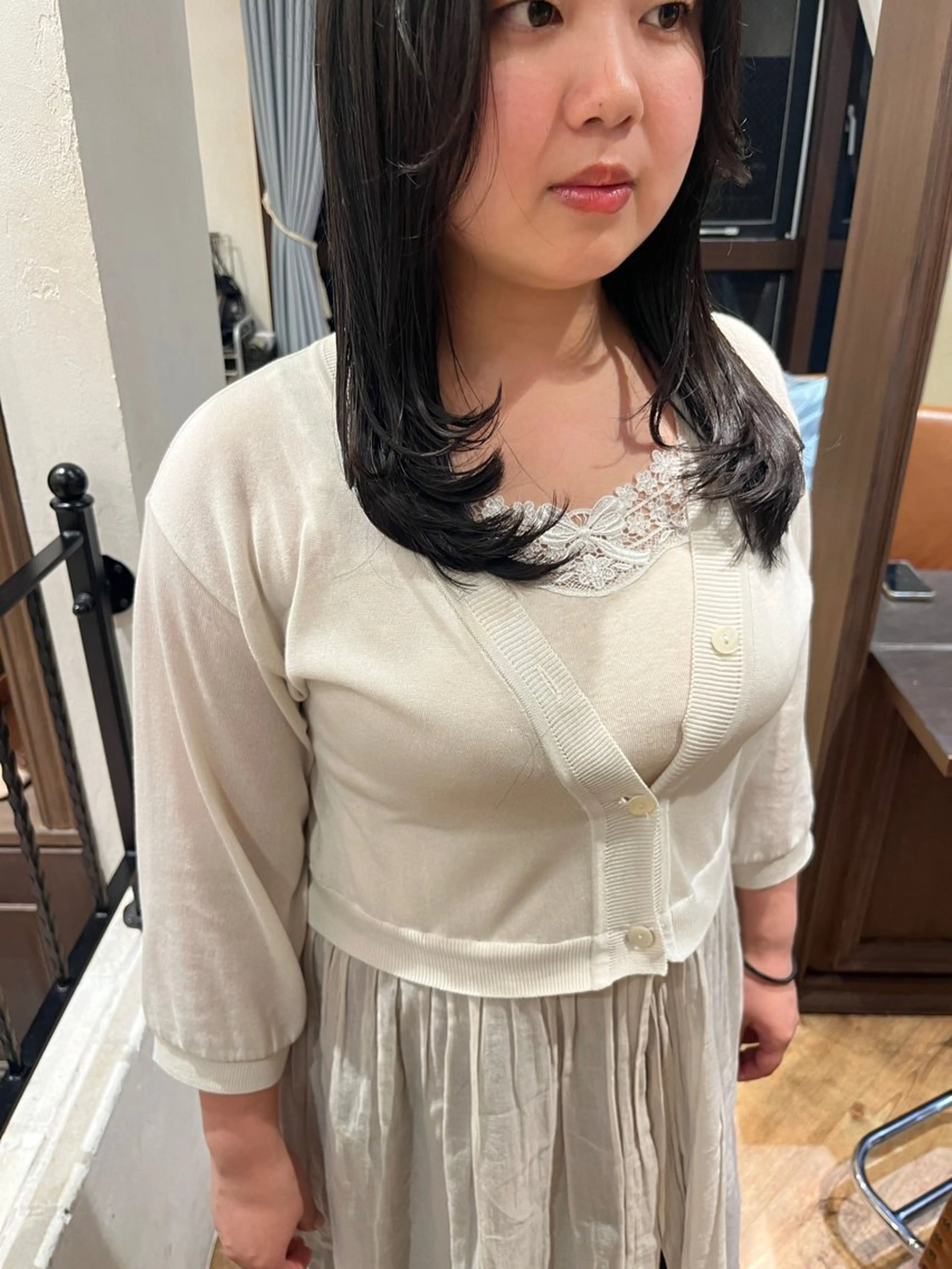 ロング カラー レイヤーカット 橘 ゆきののヘアスタイル