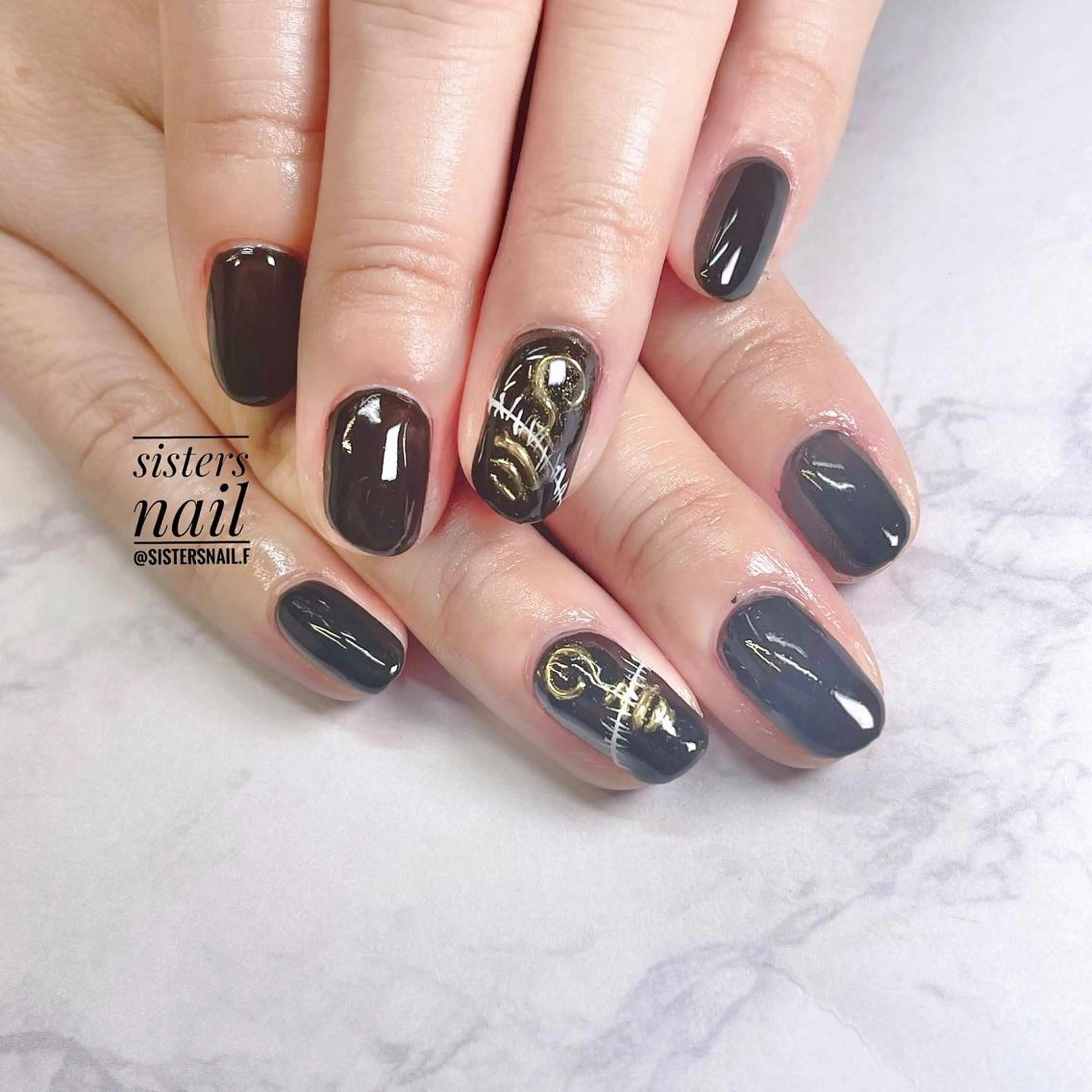 ネイル アートネイル ワンカラーネイル シンプルネイル sisters nail.fのネイルデザイン