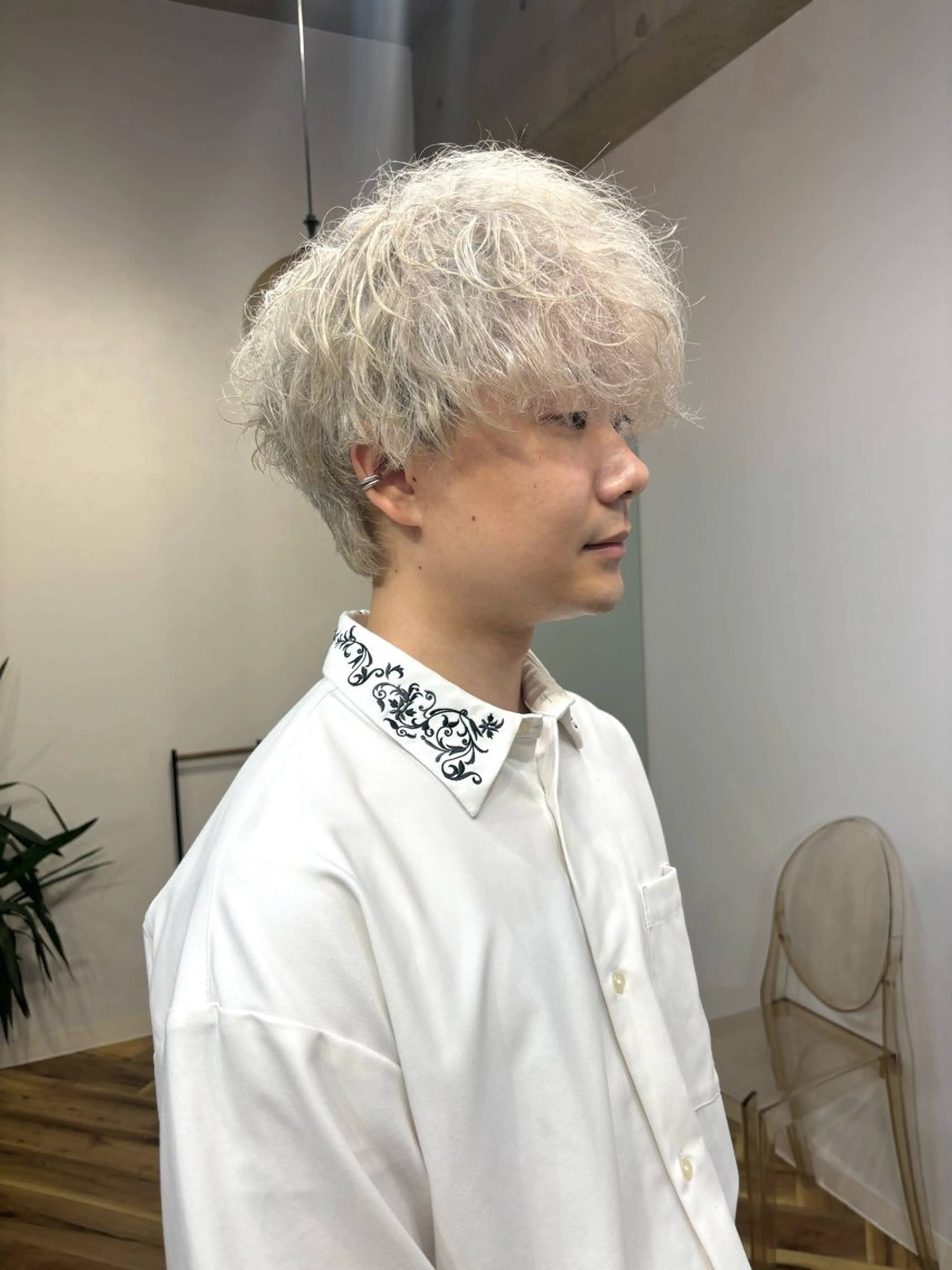 ショート カラー メンズ ヘアカラー SHOTO ハイトー ン/ブロンドカラーのヘアスタイル