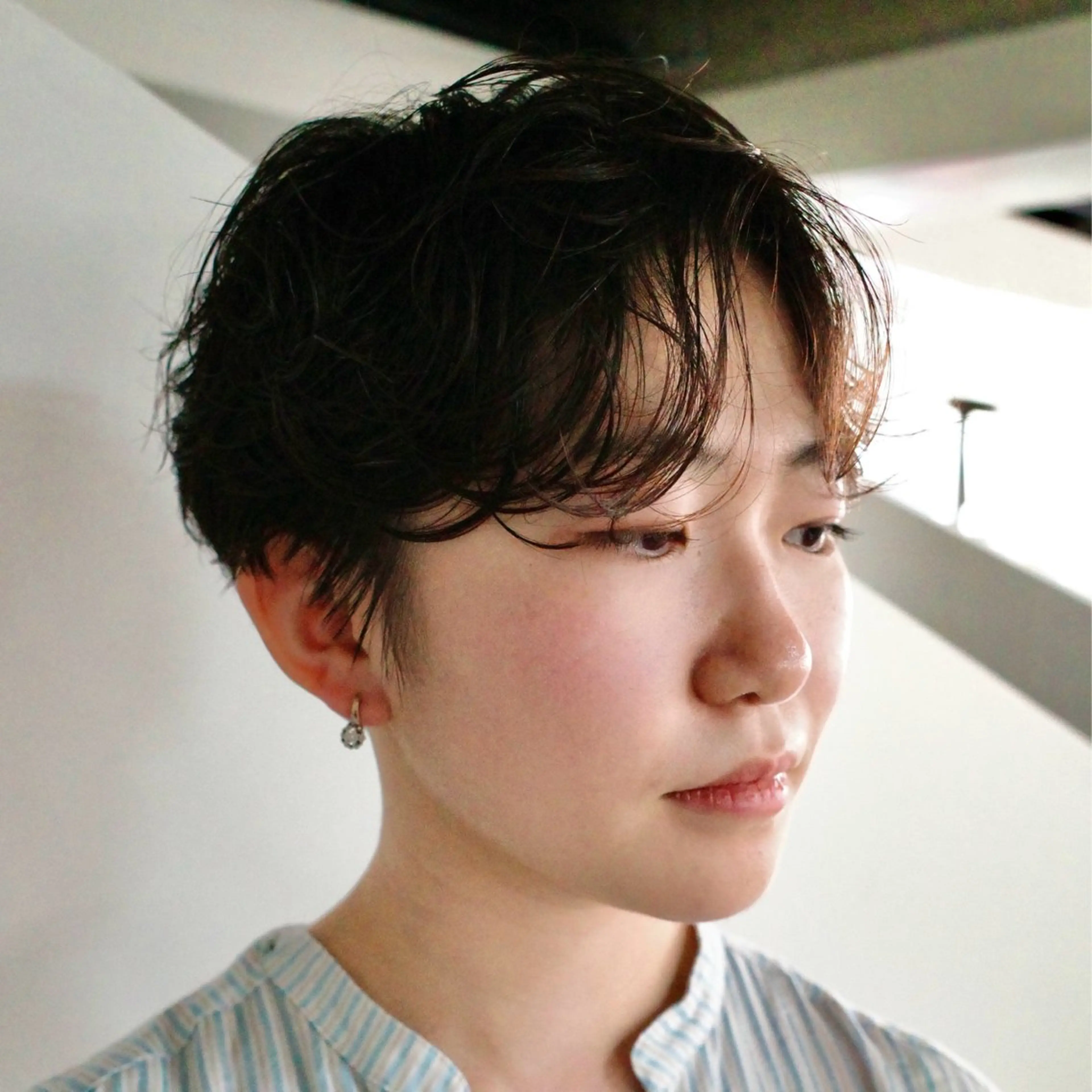 パーマ 松﨑 零央のヘアスタイル
