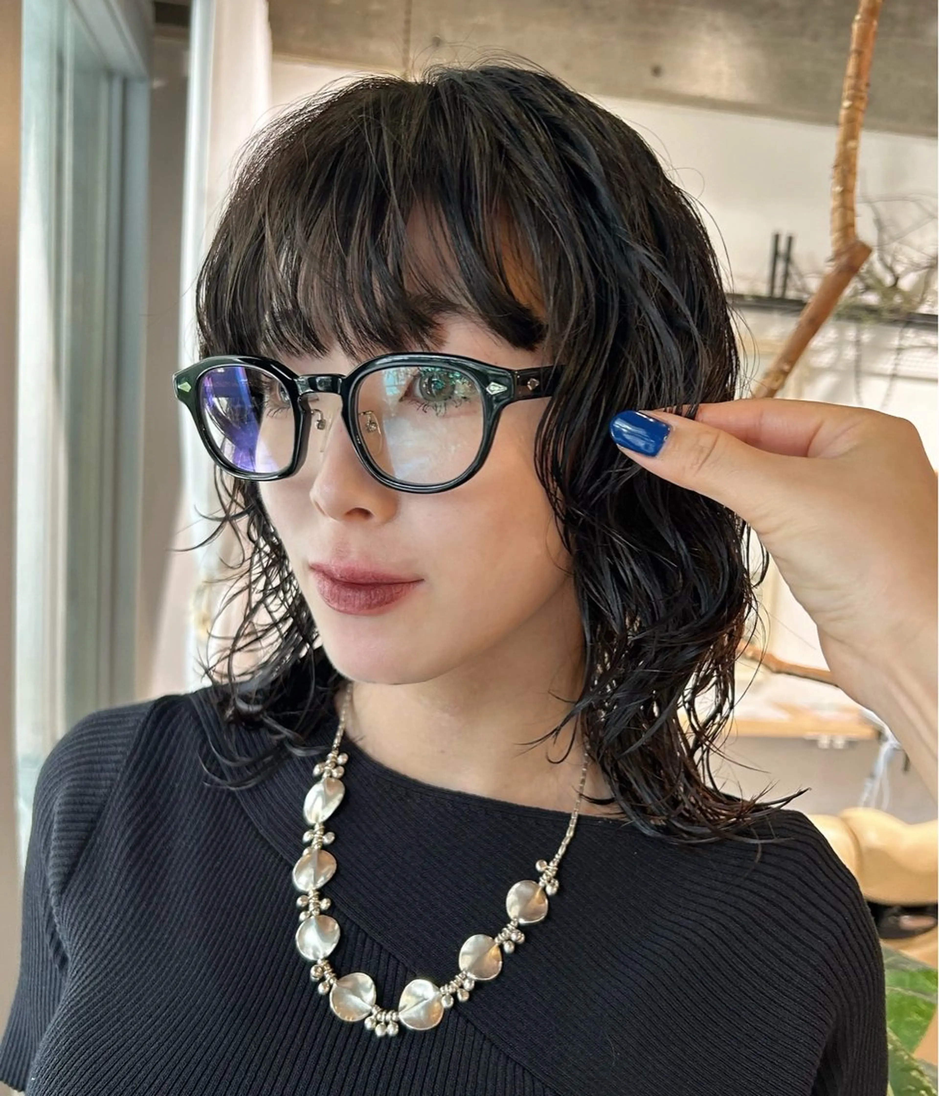 セミロング セミロングパーマ ウルフカット カット パーマ ano ♡のヘアスタイル