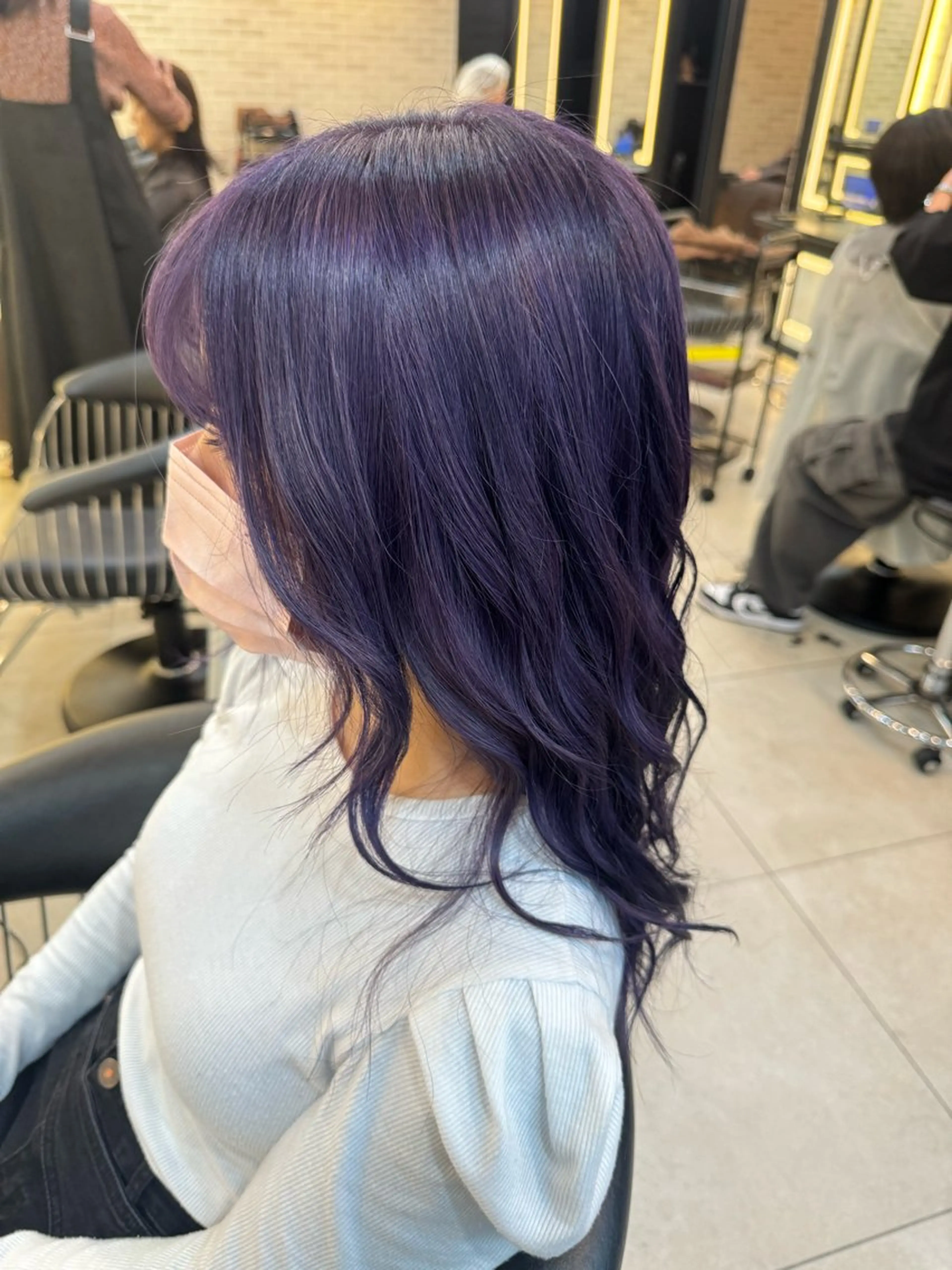 セミロング カラー ハイトーン/メンズ パーマ👾ますのヘアスタイル