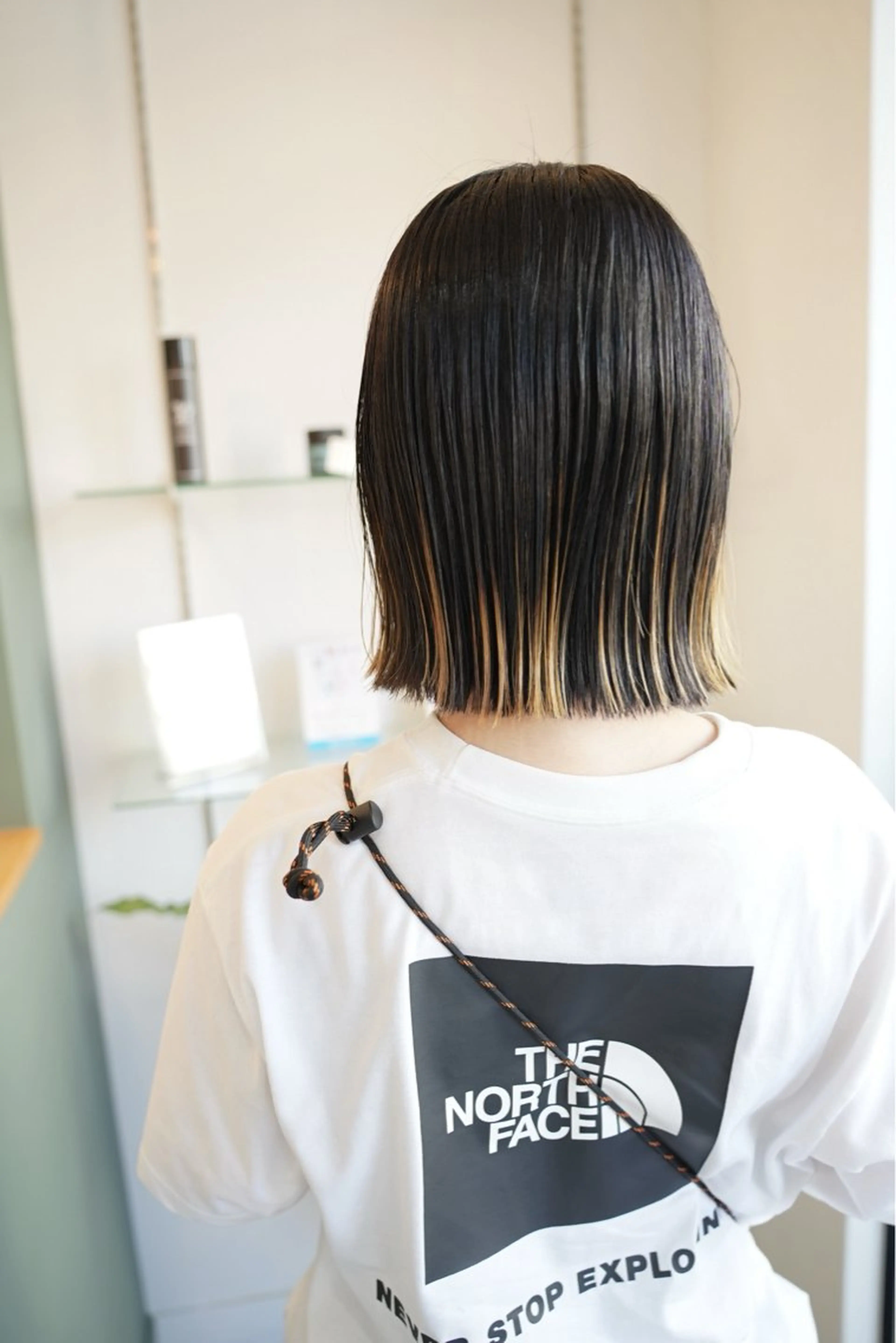 ショート 切りっぱなしボブ ボブ カット トリートメント 福井 悠のヘアスタイル