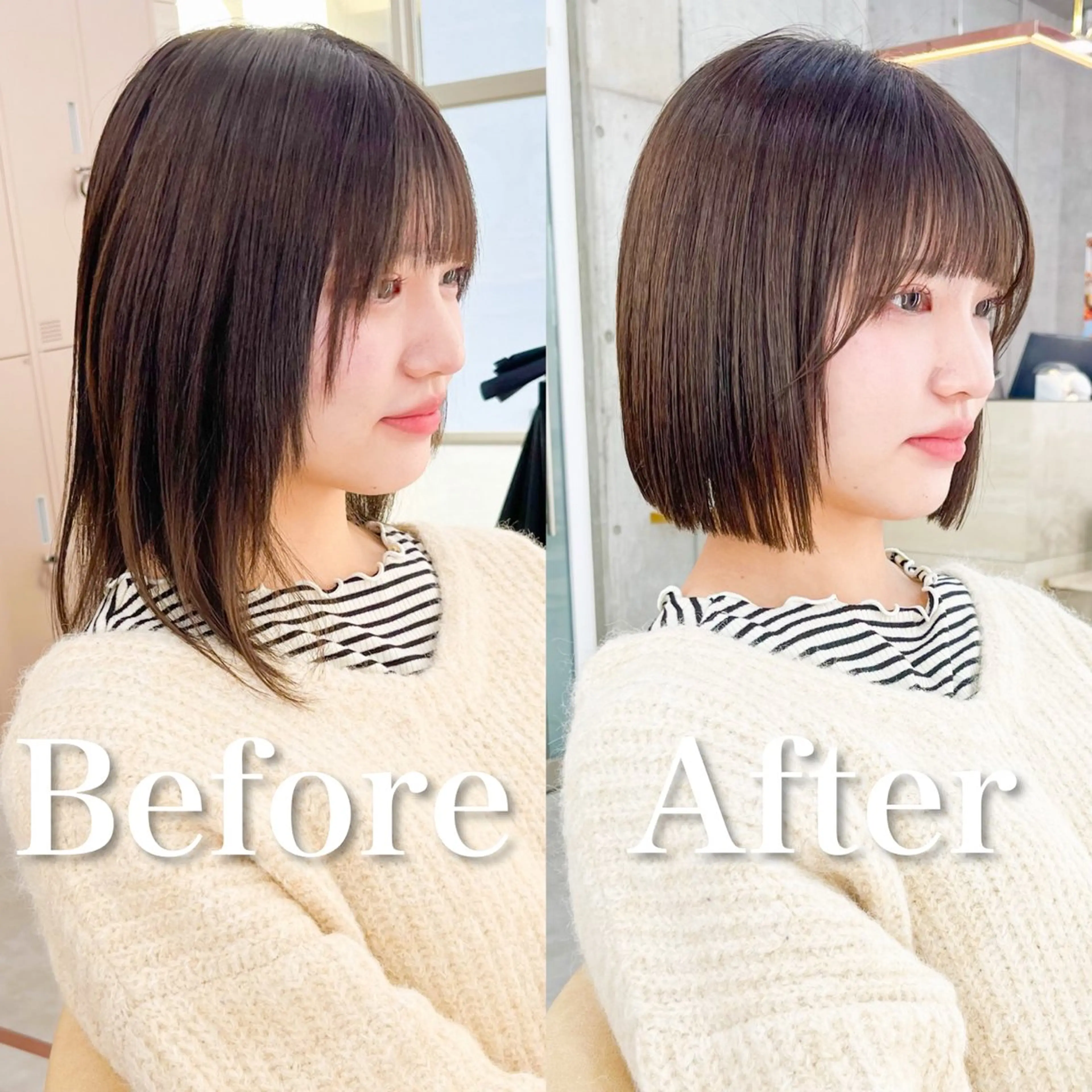 ミディアム エリアNo.1ボブ 💟Nanatsuのヘアスタイル