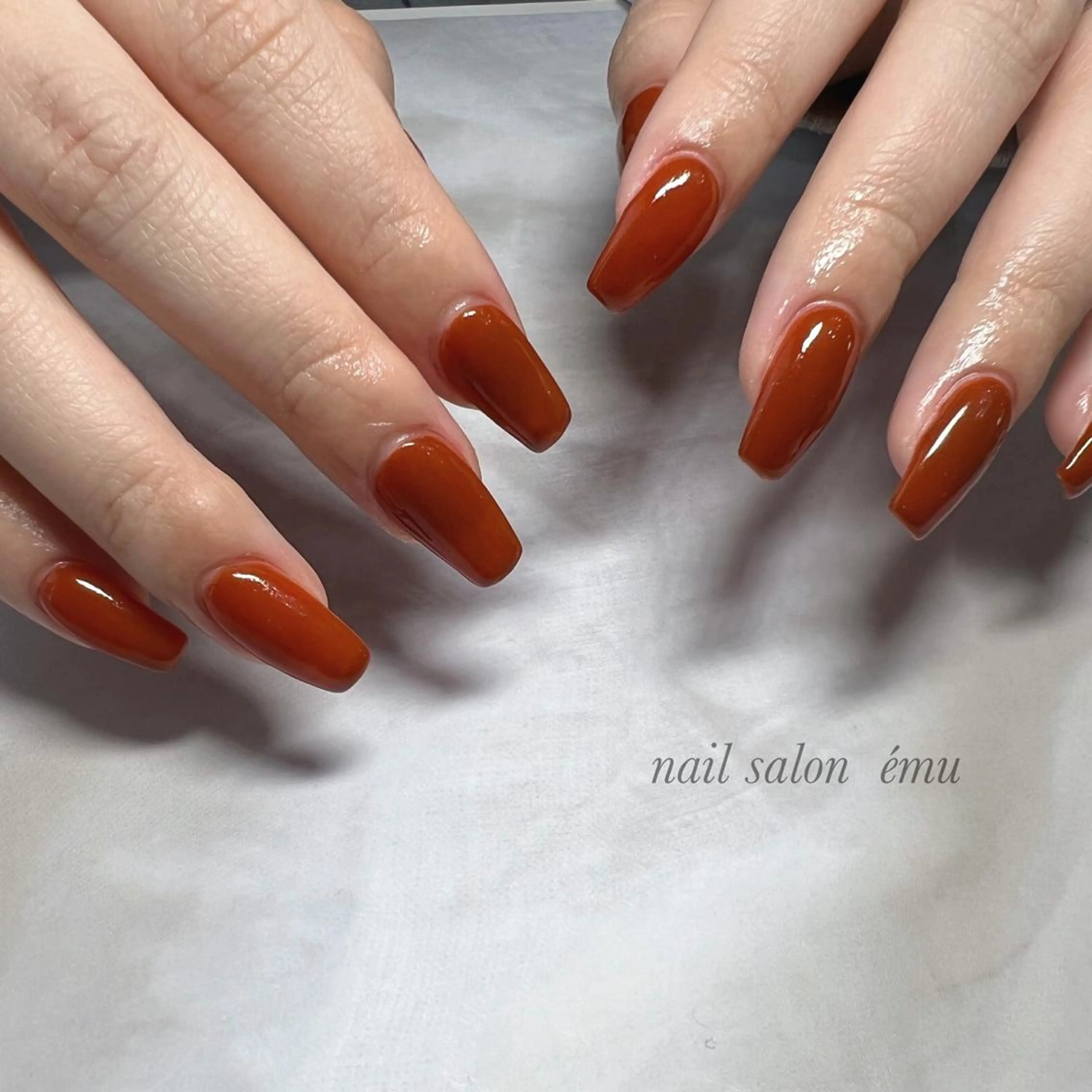 ロング ネイル ハンドネイル nail salon émuのネイルデザイン