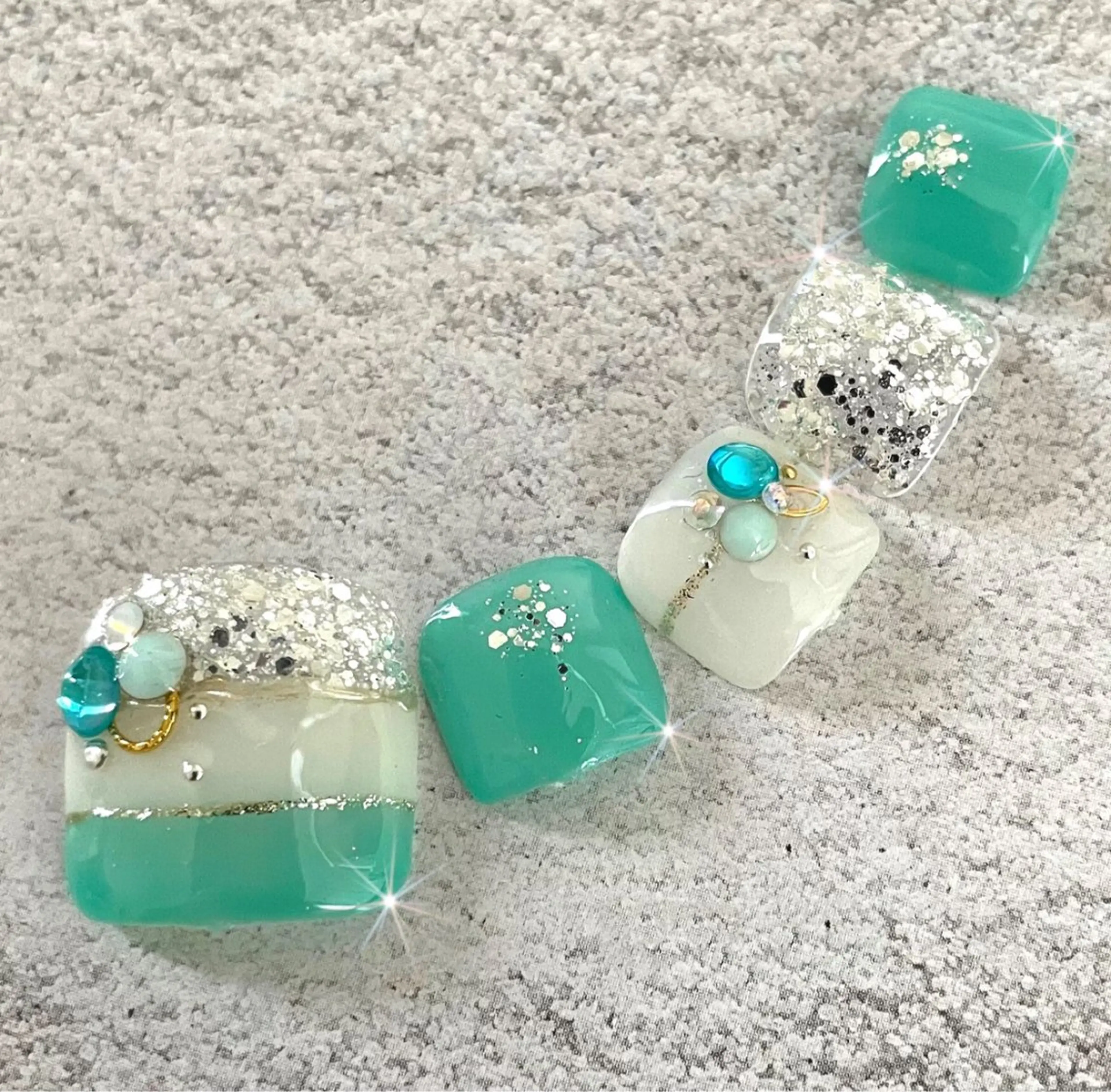 ネイル フットネイル OCEAN nail パラジェル　取扱い店のネイルデザイン