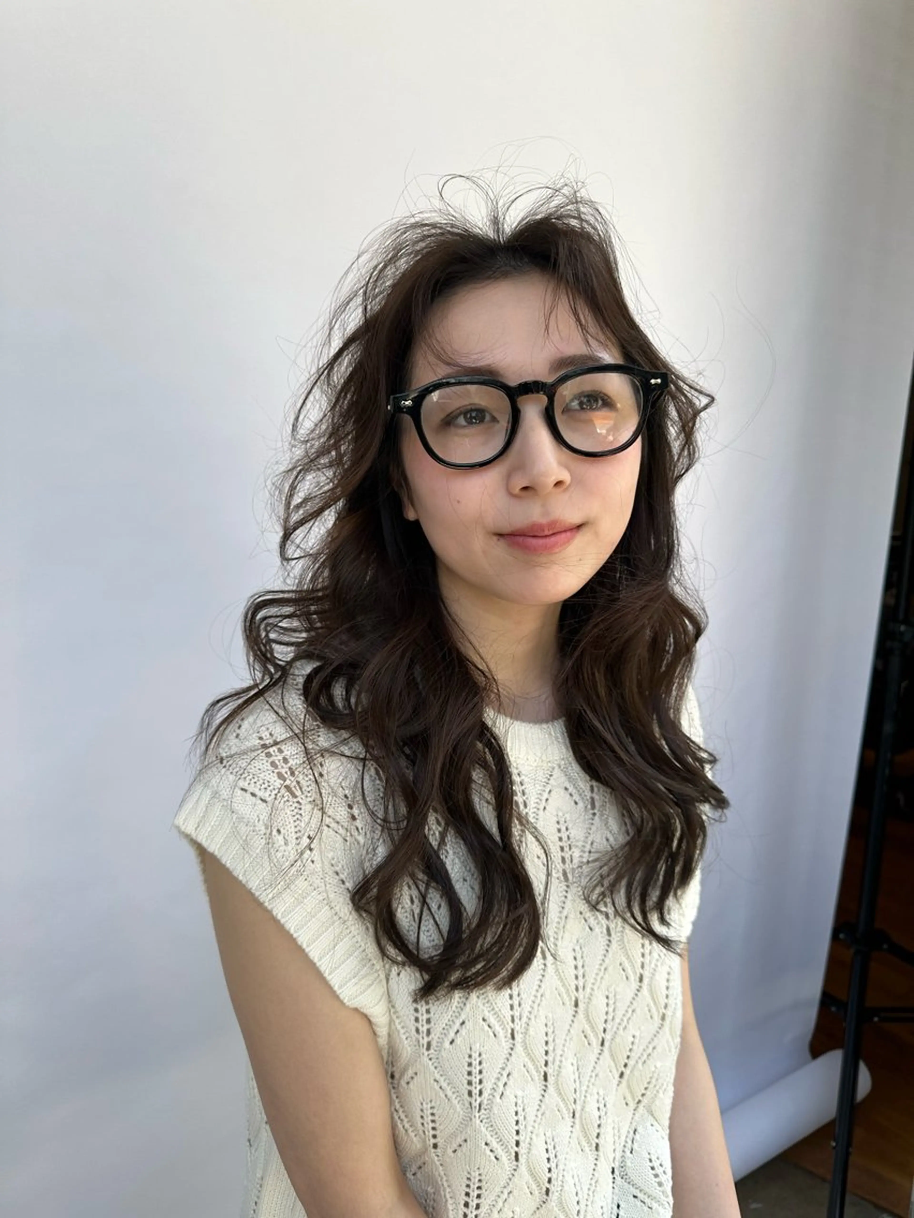 ロング パーマ 朝ラクパーマ 透明感カラー横山大樹のヘアスタイル