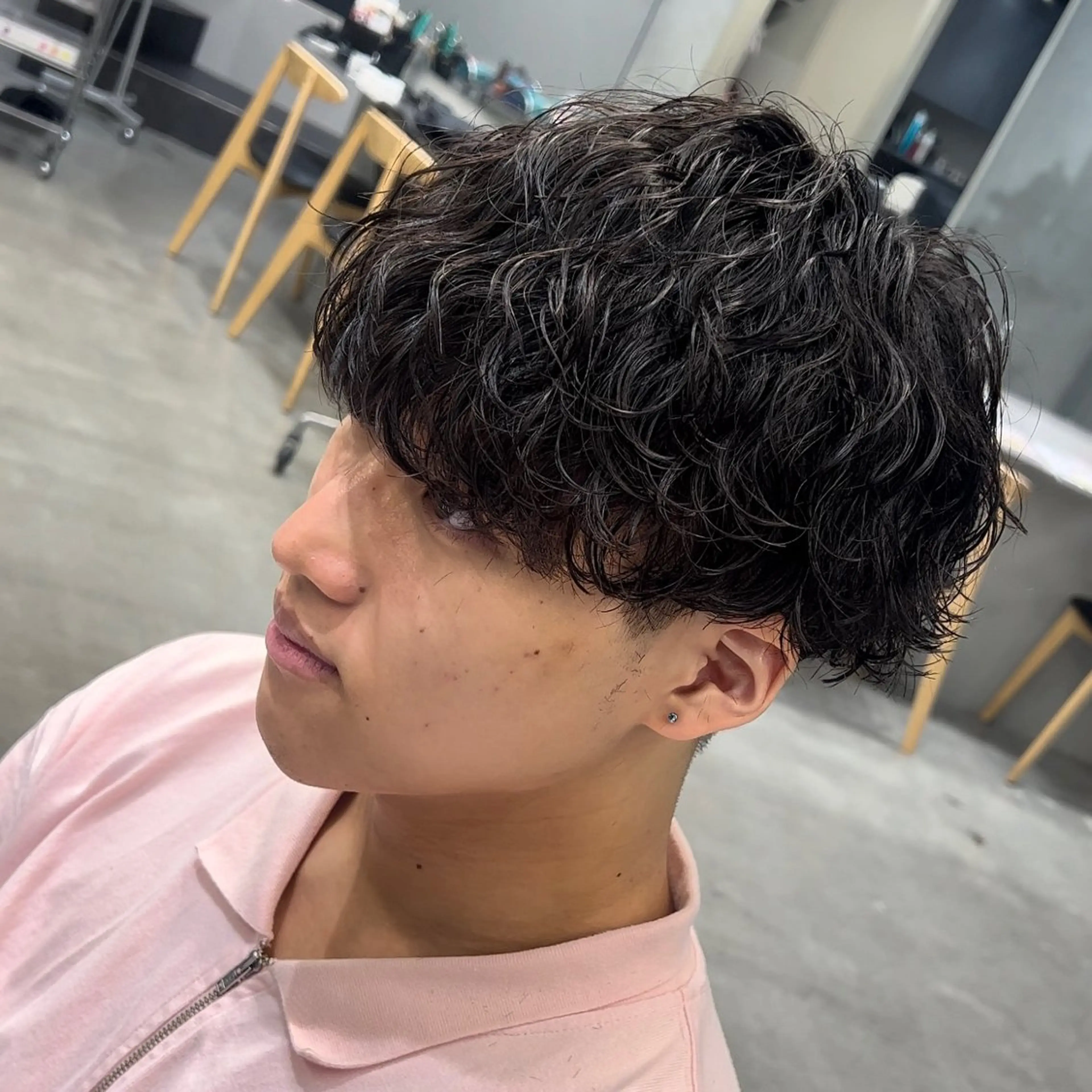 ショート パーマ メンズ メンズパーマ 波巻きパーマ 松下 友希 【fifth】のヘアスタイル