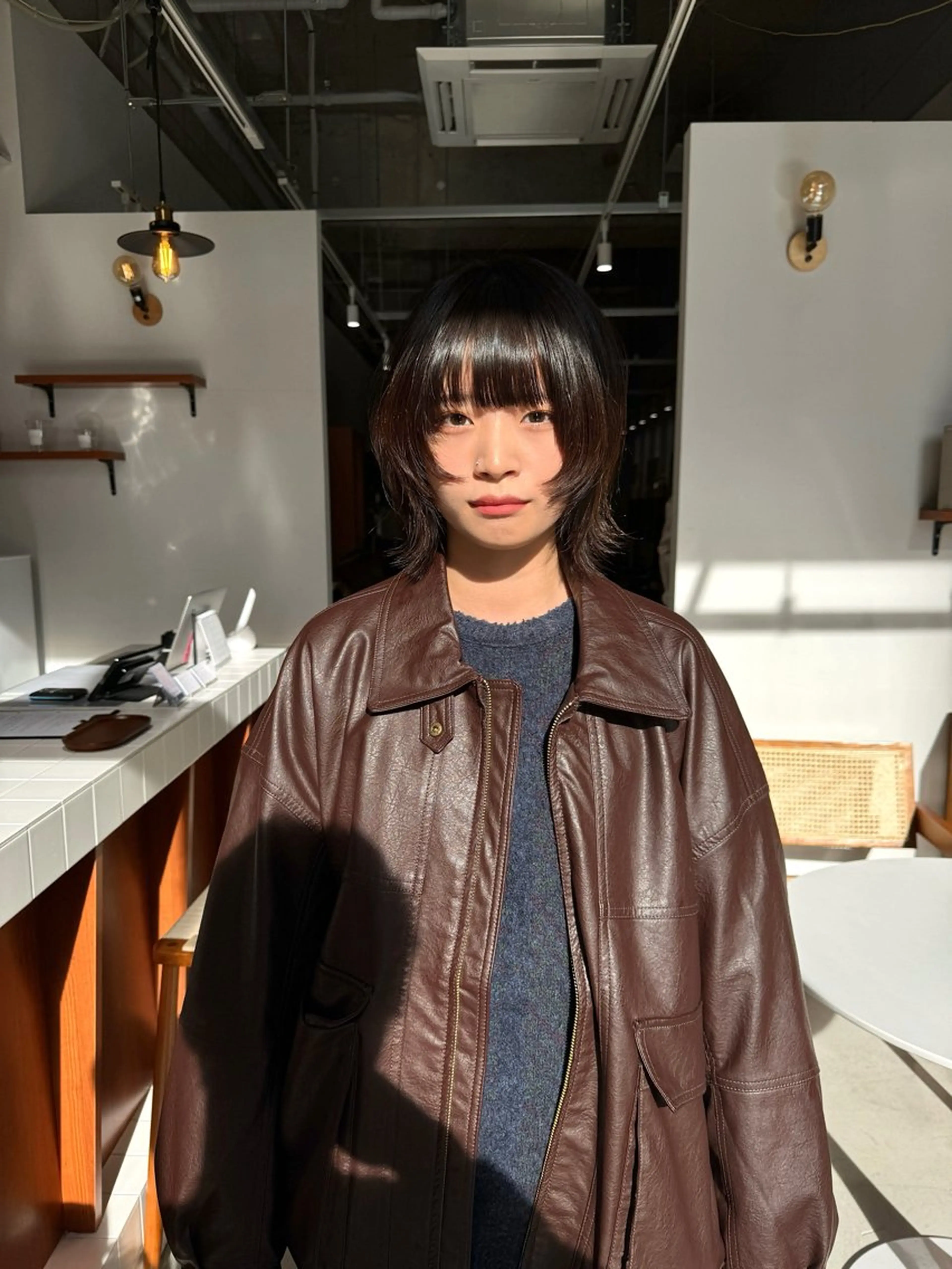 ミディアム 加藤 悠真のヘアスタイル