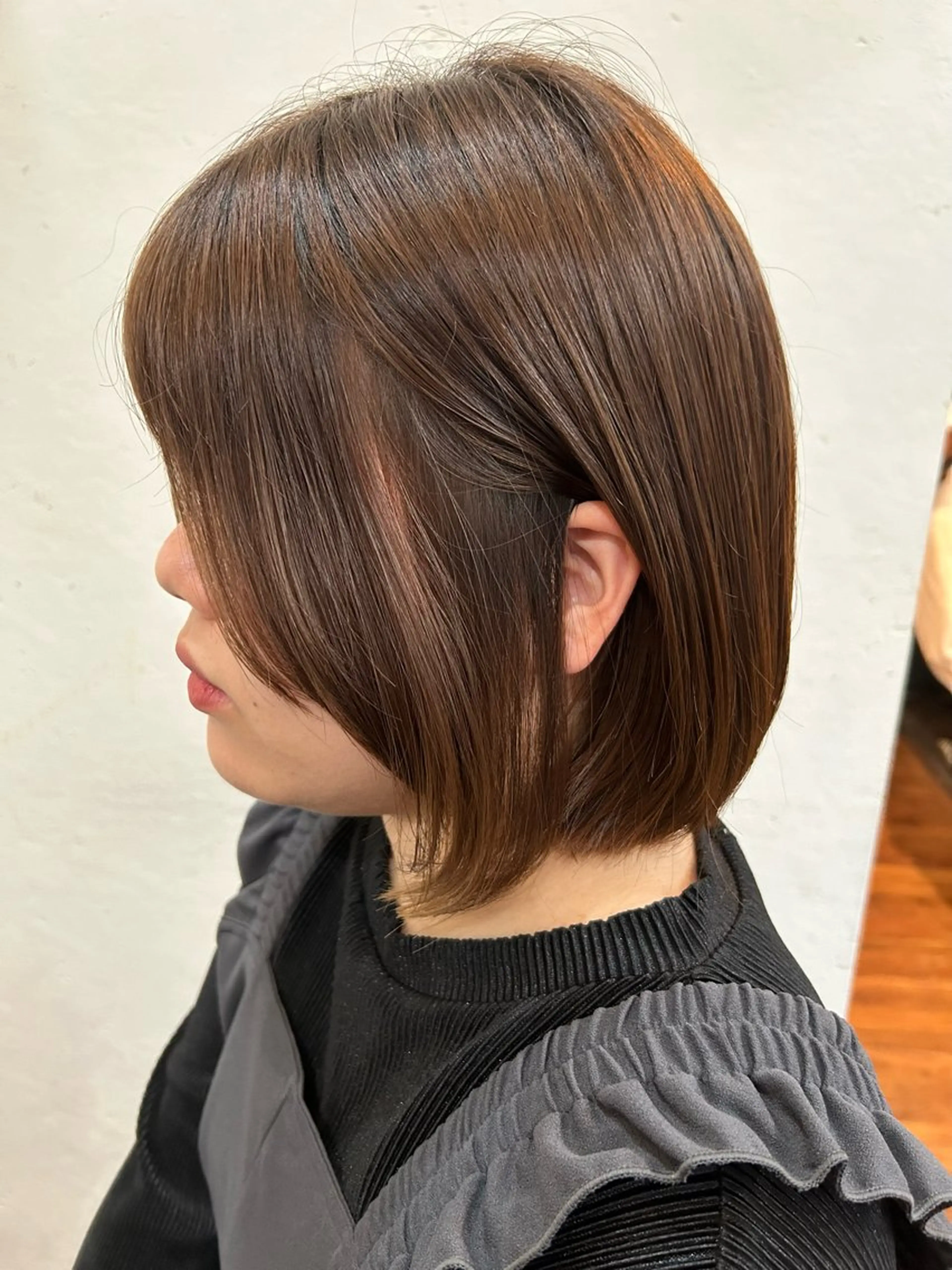 ショート 顔周りカット 韓国風ヘア レイヤーカット ウルフカット STORY所属・story 増田 わかなのヘアスタイル