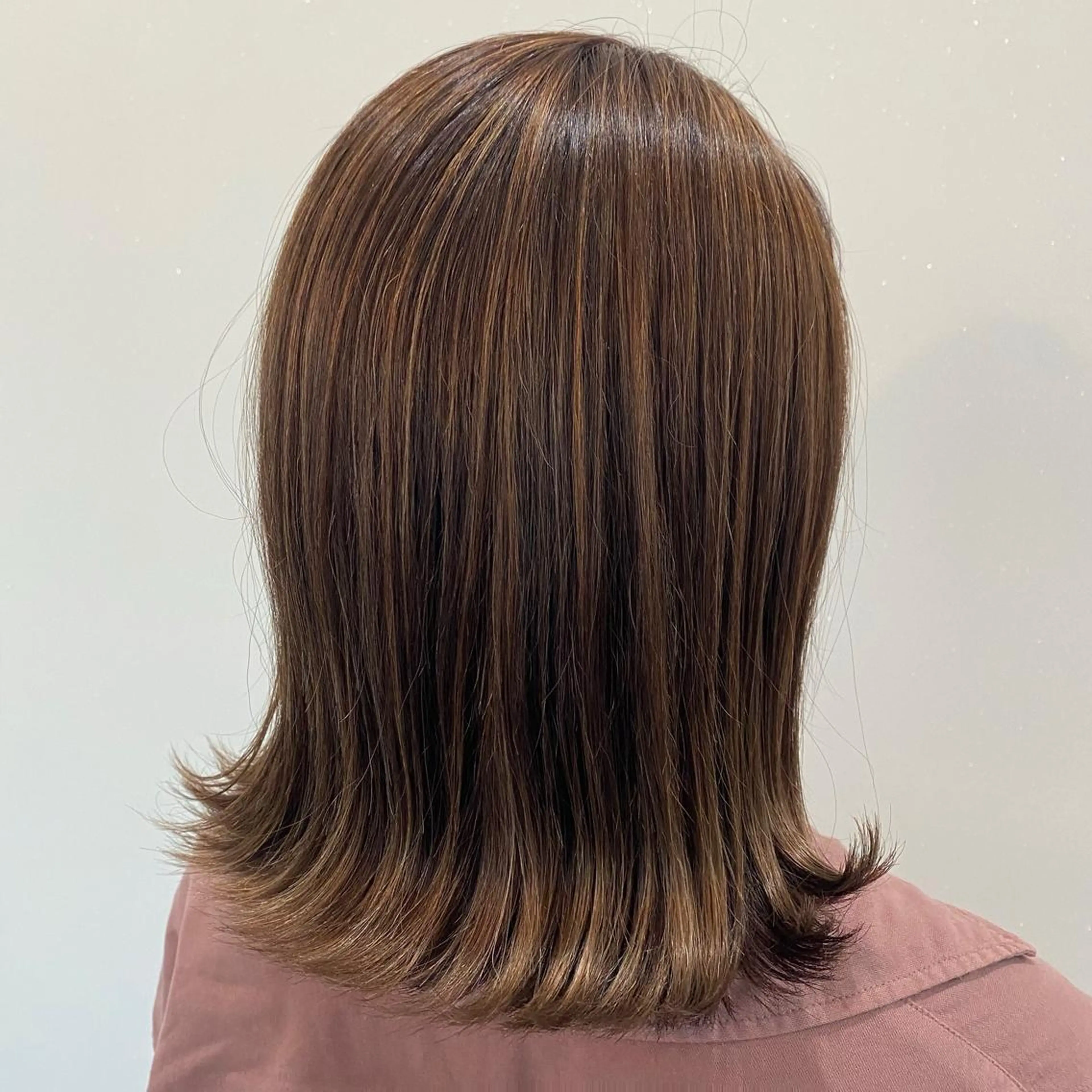 セミロング カラー ハイライトカラー ハイライト 松野 さくらのヘアスタイル