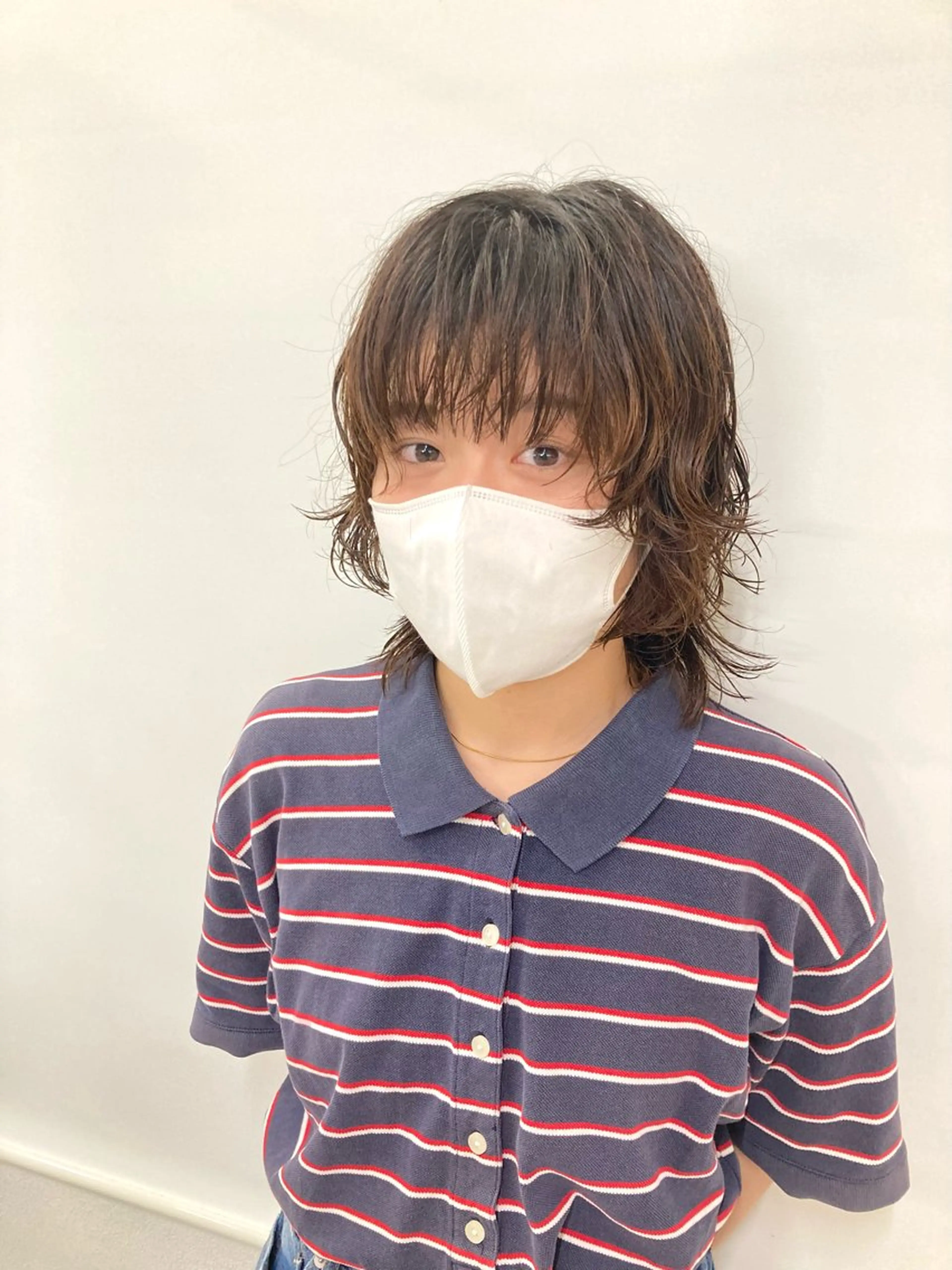 ショート パーマ ウルフレイヤー エクステ/kokiのヘアスタイル