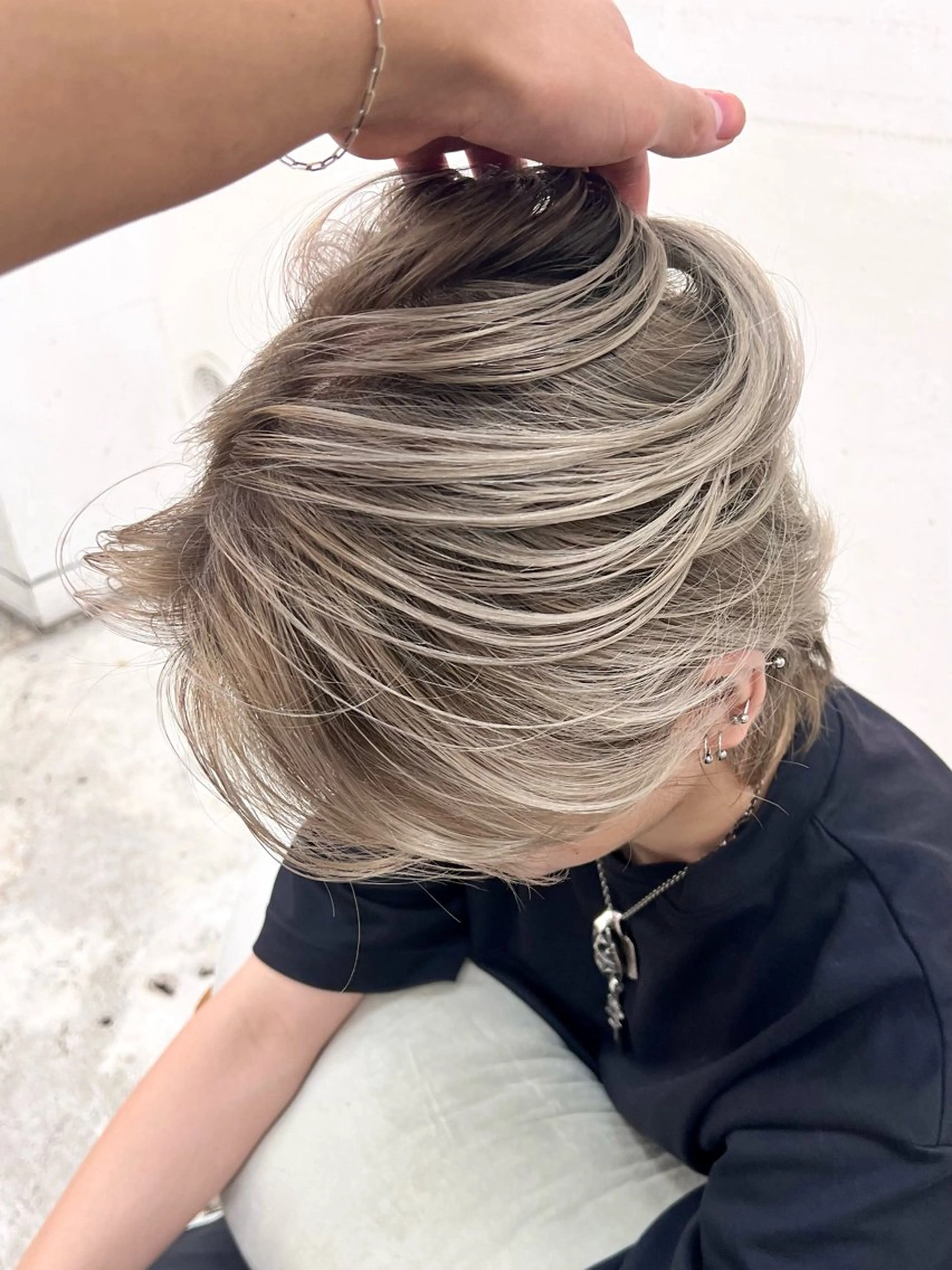 カラー メンズ メンズバレイヤージュ バレイヤージュ カット ヘアカラー トリートメント バレイヤージュ/ シャドウルーツ/安室のヘアスタイル