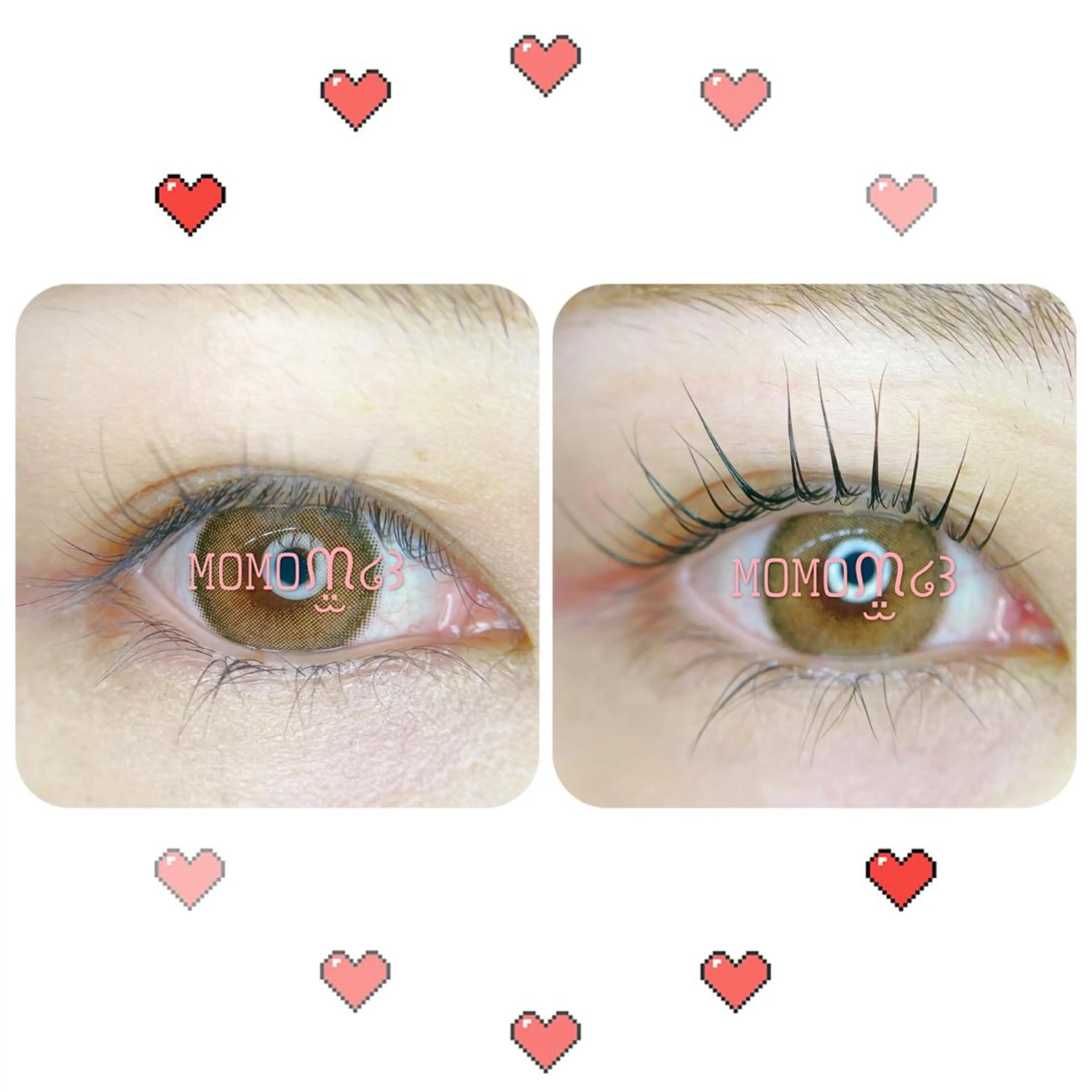 マツエク・マツパ フラットラッシュ ナチュラル パリジェンヌラッシュリフト 下まつげエクステ 一重×まつ毛パーマ モテデザインのプロ モモ🍑のマツエク・マツパデザイン