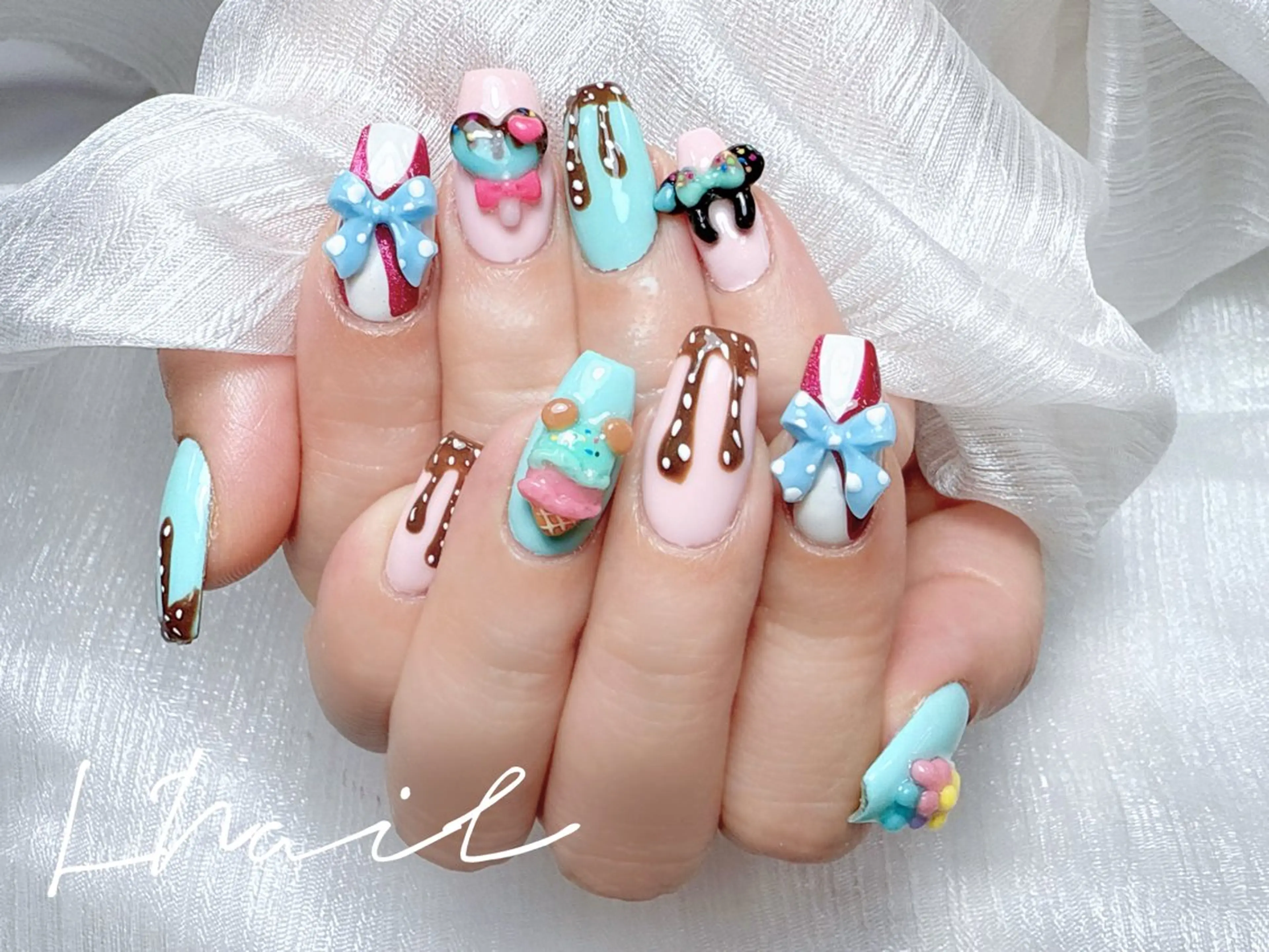 ネイル 持ち込み ハンドネイル ハンドケア L. Nailのネイルデザイン