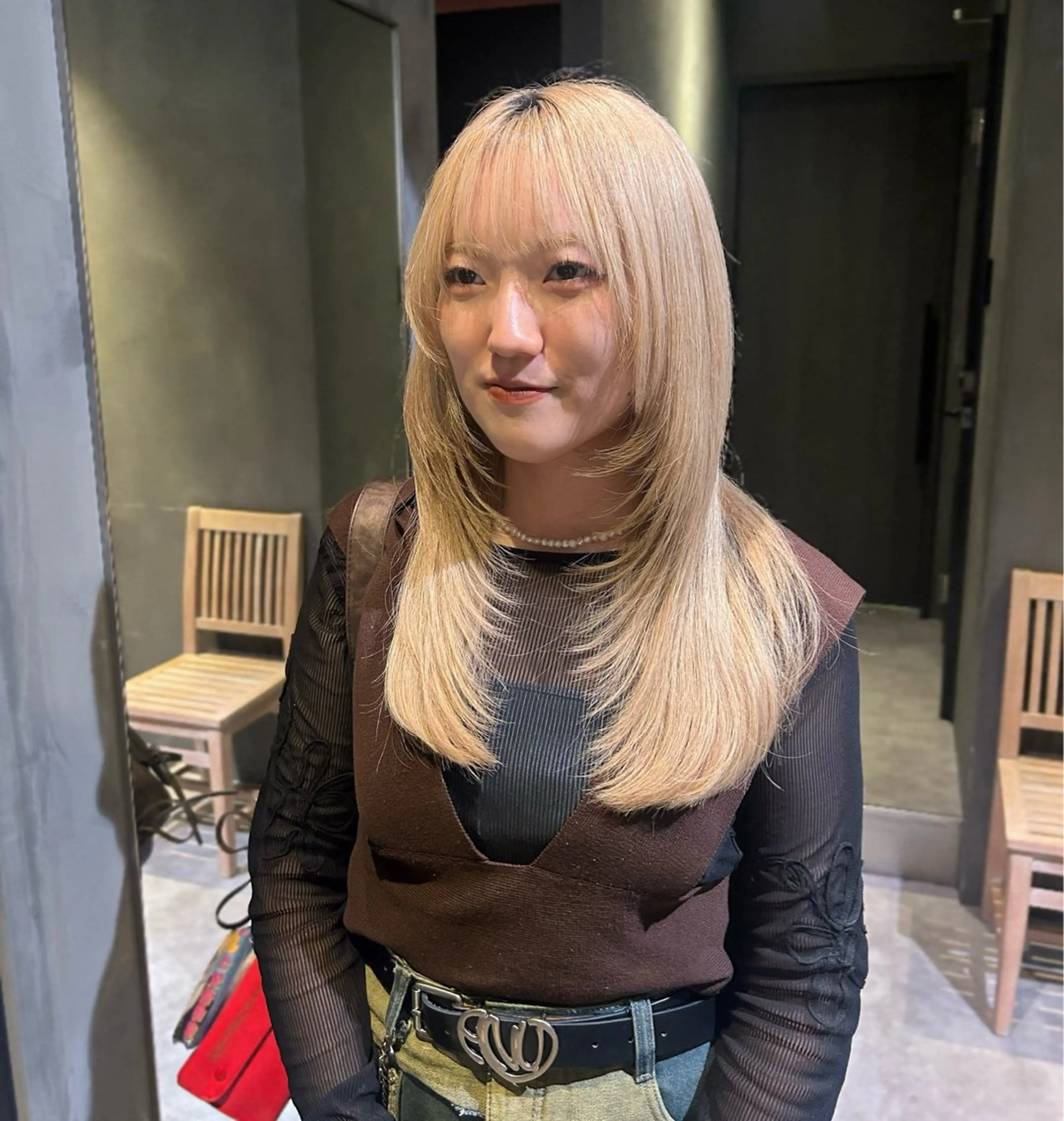 ブリーチありダブルカラーのみ（カット無し）の写真