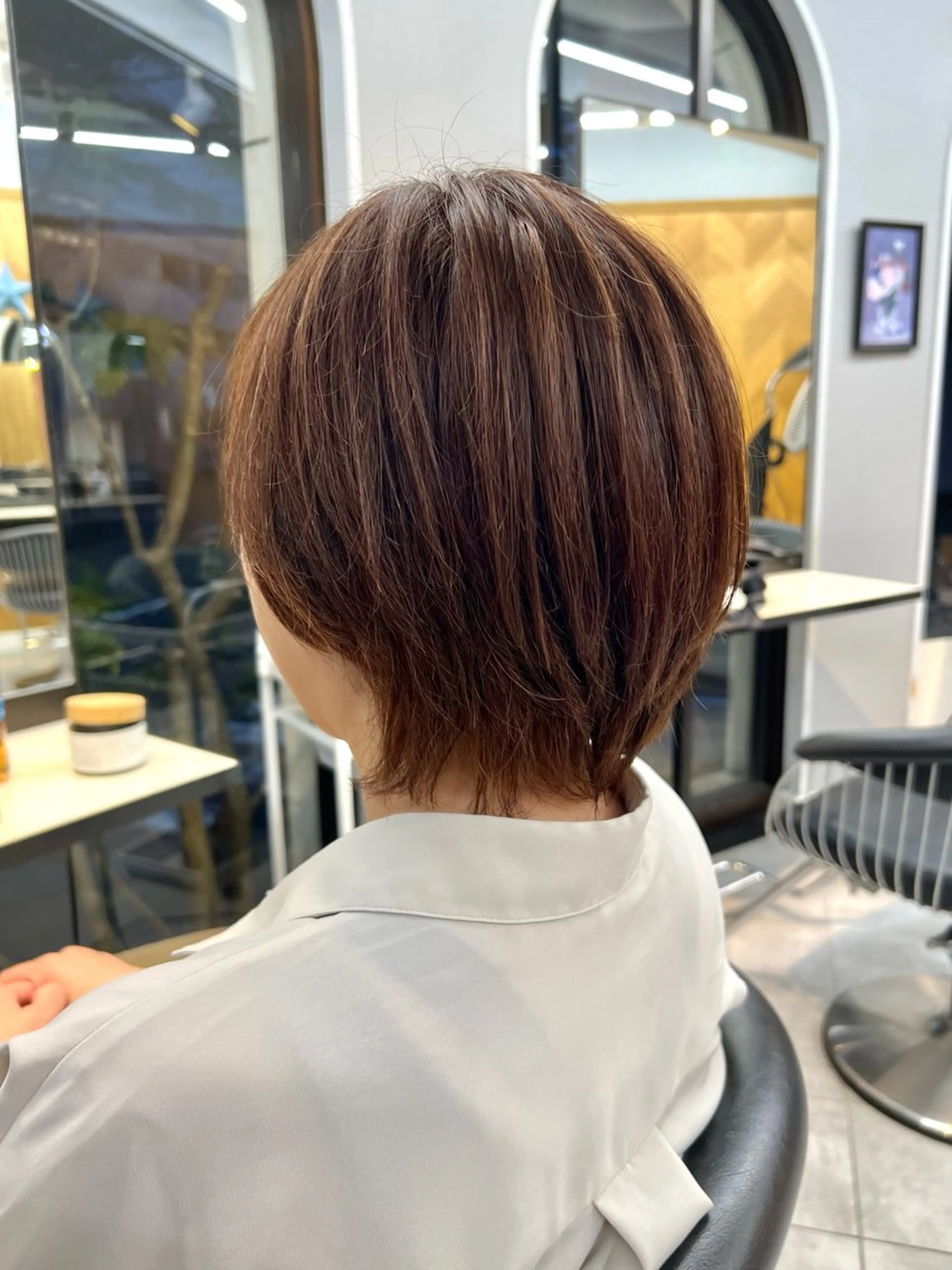 ミディアム ハイライト ヘアカラー CASA by Humium たまプラーザ所属・佐藤 慧のヘアスタイル