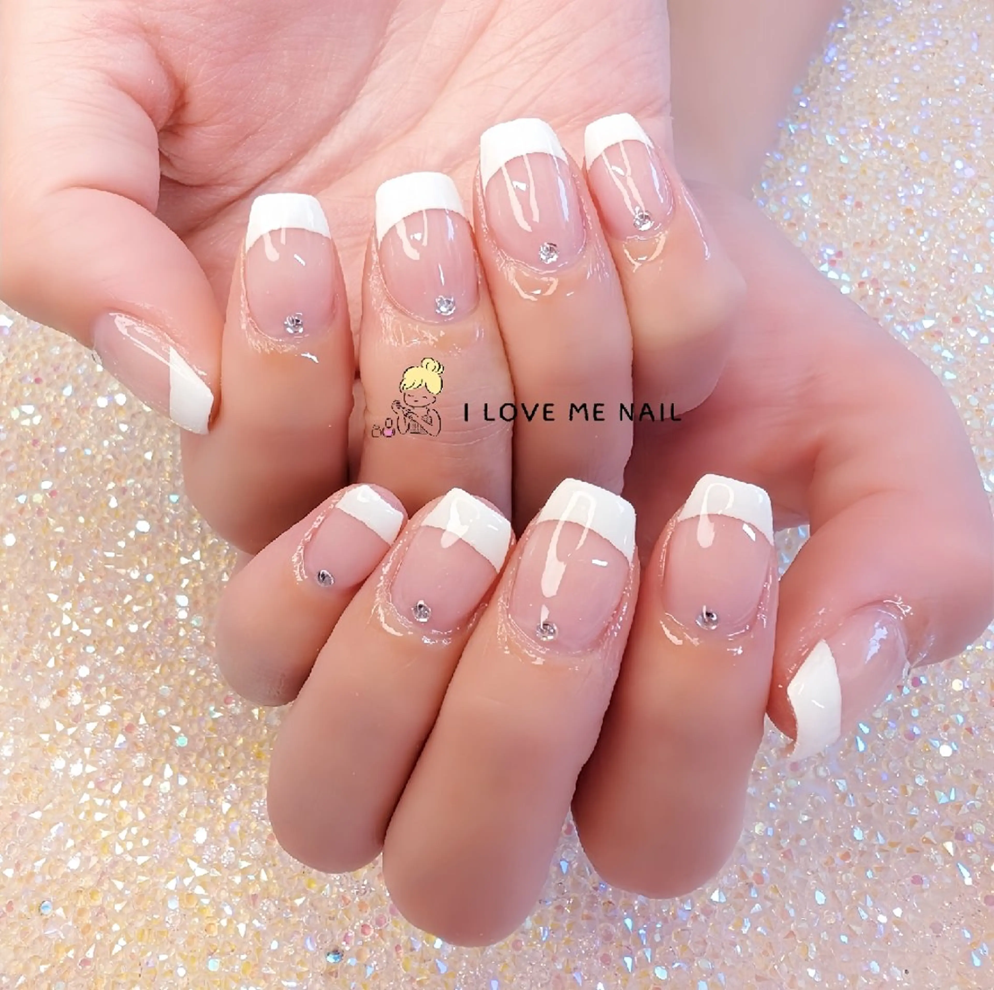 ネイル 長さ出し ジェルネイル ハート 韓国ネイル マグネットネイル ハンドネイル I LOVE ME NAIL.｡.:*♡のネイルデザイン