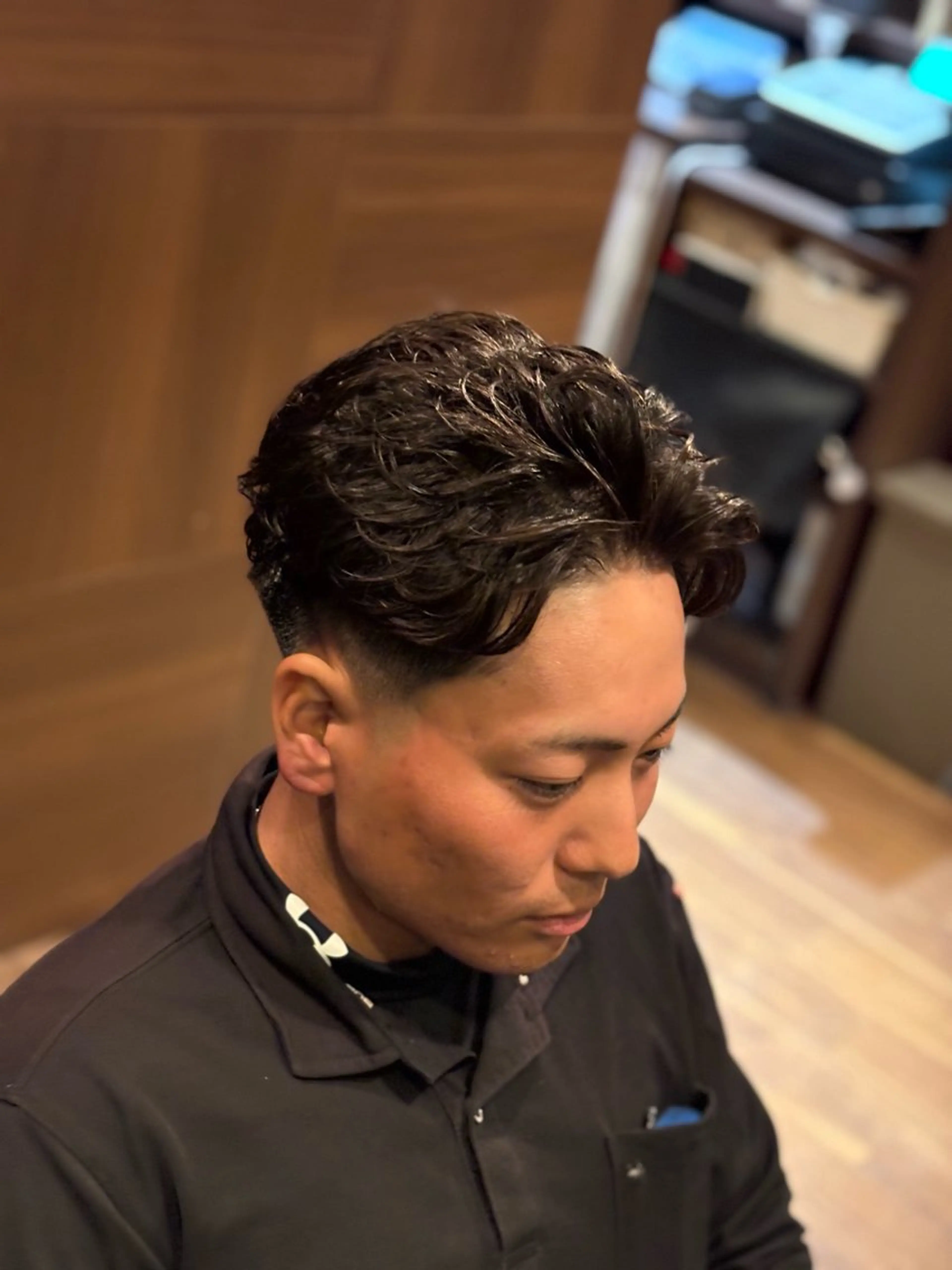 メンズ パーマ 西田 祥馬のヘアスタイル