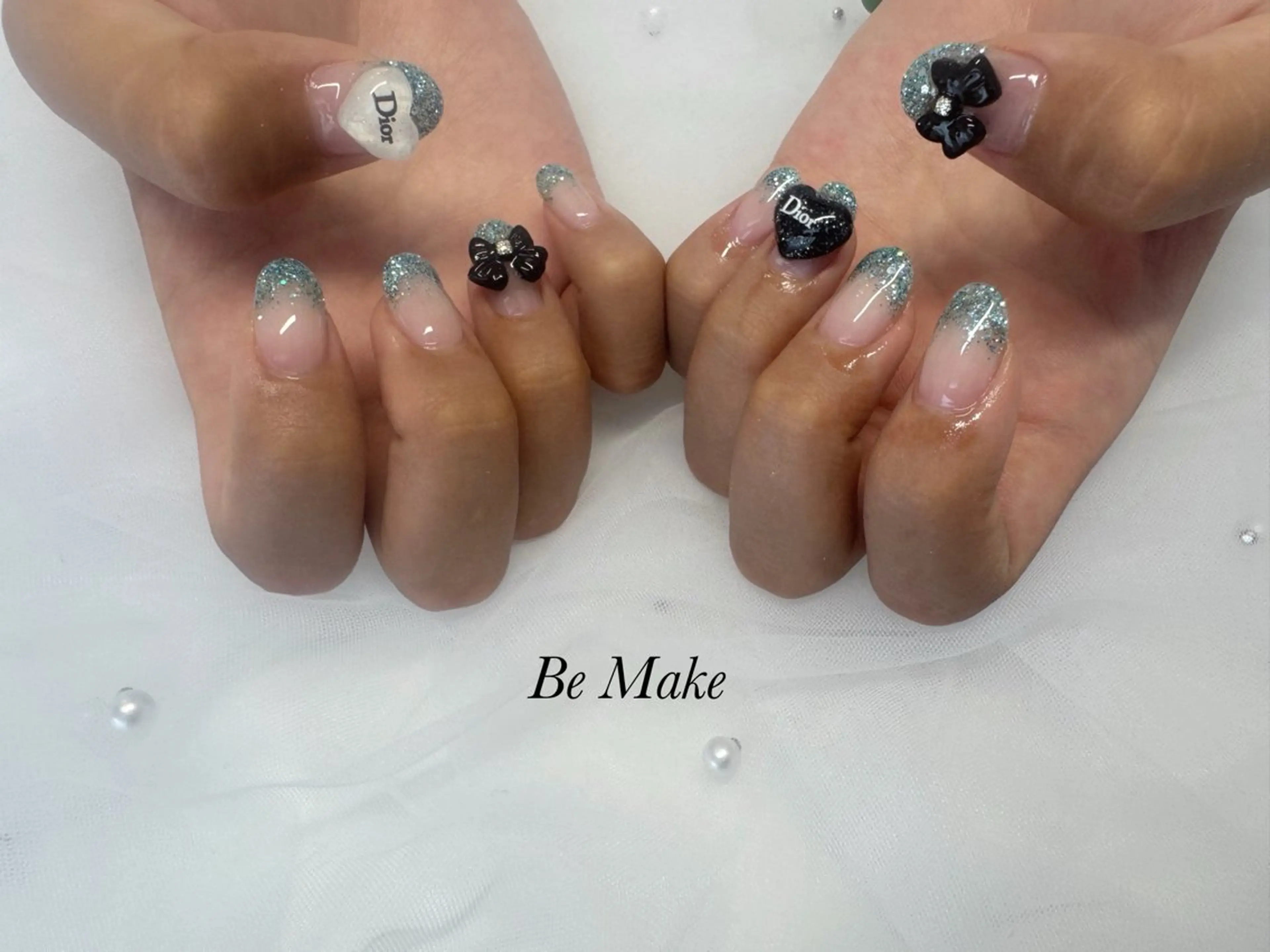 ネイル グラデーション ラメ(グリッター) ラメグラデーション nail salon Be Makeのネイルデザイン