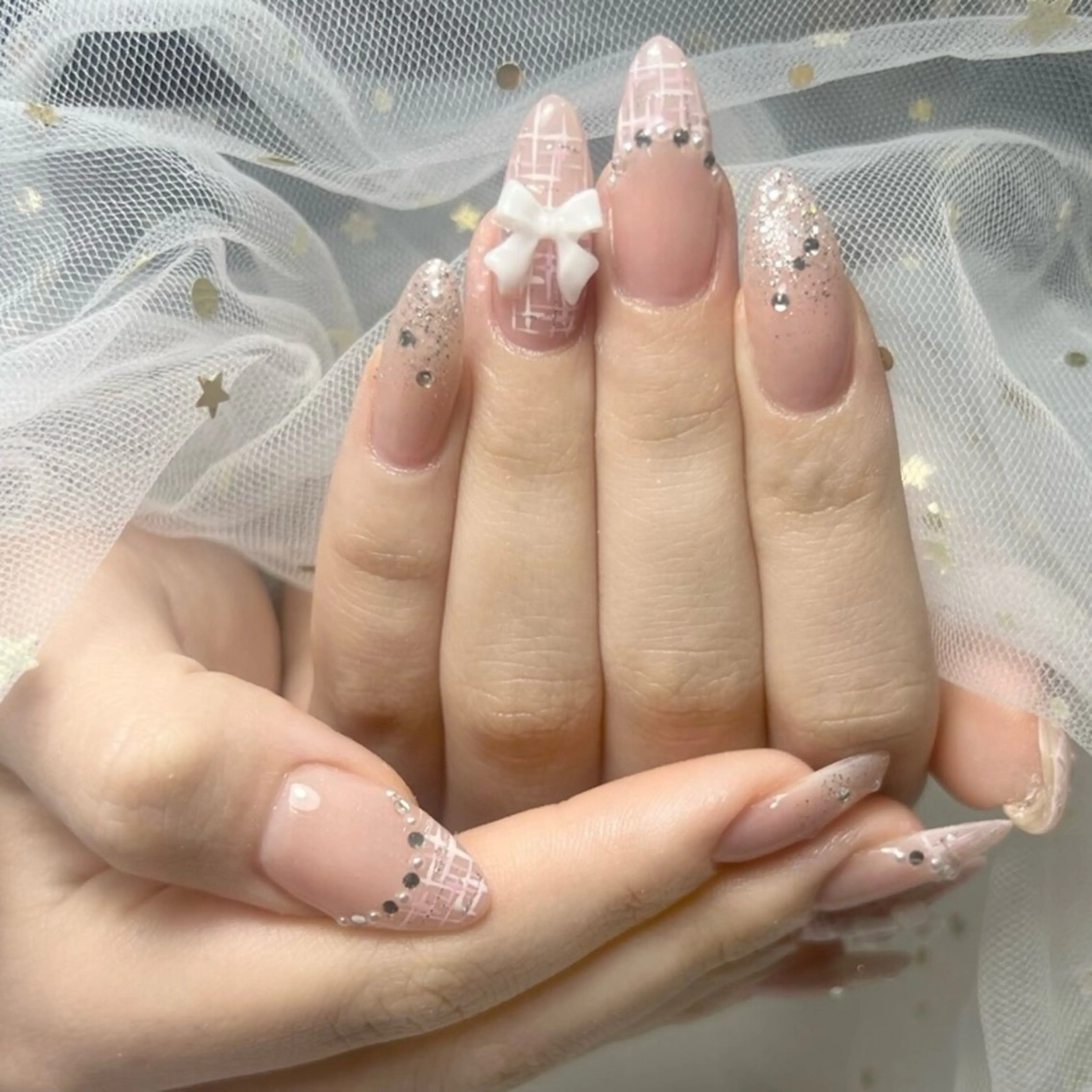 ネイル アートネイル フレンチネイル ジェルネイル グラデーション 韓国ネイル ハンドネイル 久保田 マリコのネイルデザイン